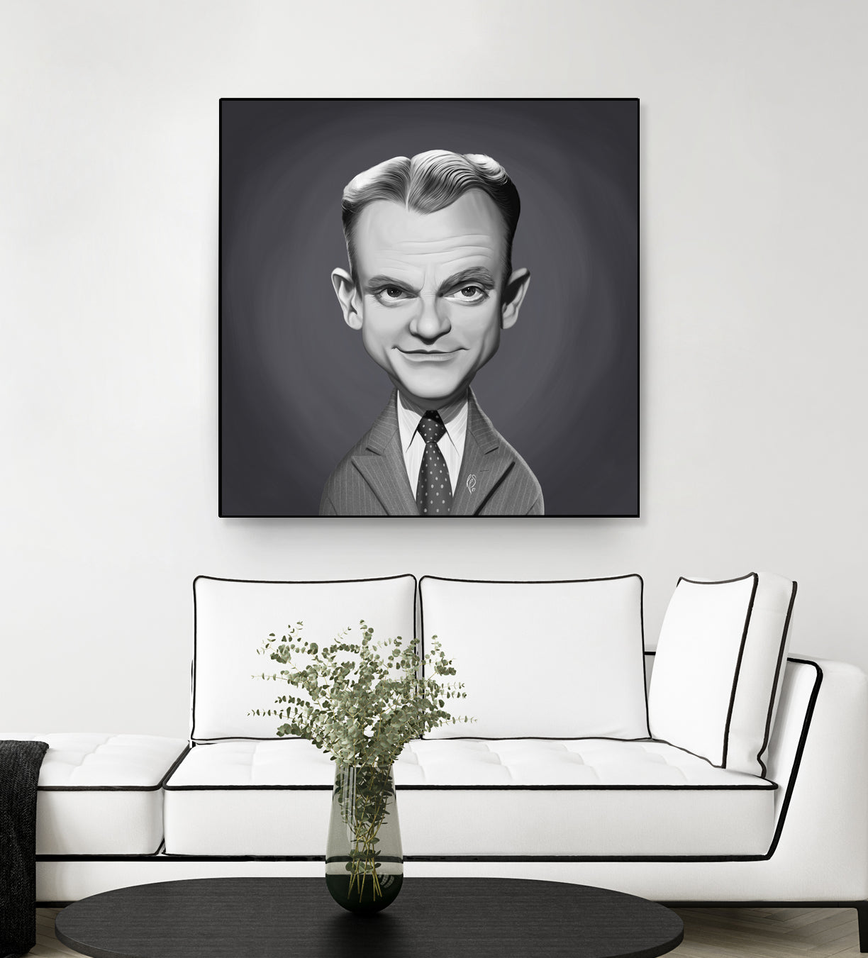 James Cagney by Rob Snow on GIANT ART - gray digital painting