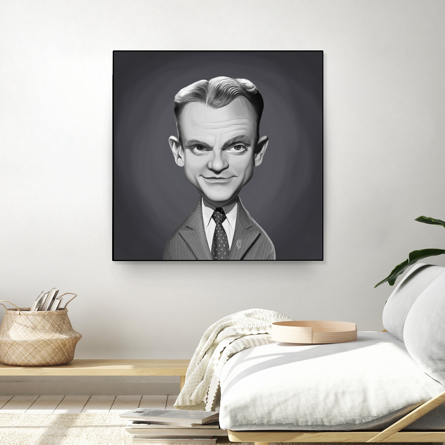 James Cagney by Rob Snow on GIANT ART - gray digital painting