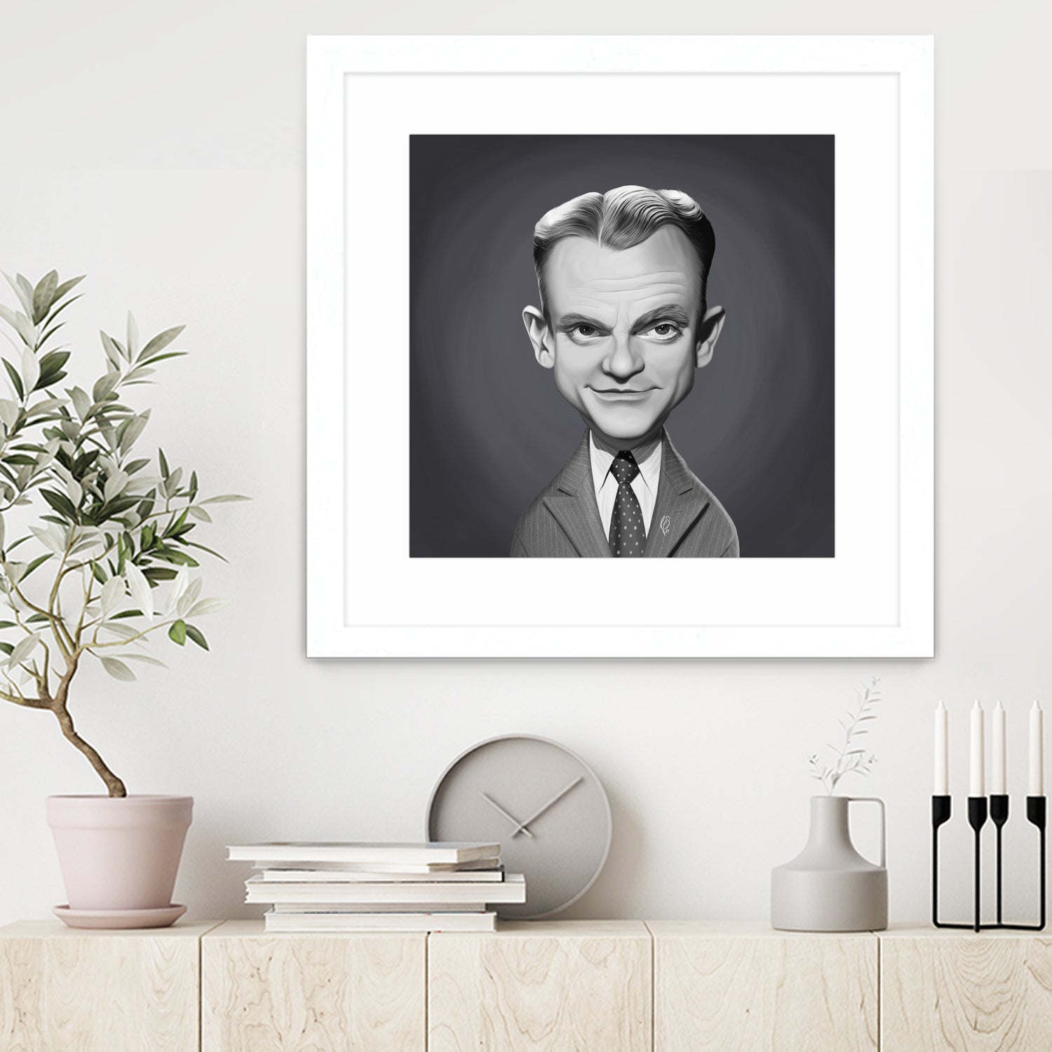 James Cagney by Rob Snow on GIANT ART - gray digital painting