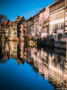 Maisons à colombages - Strasbourg by Mikael HOUITTE on GIANT ART - red photo illustration