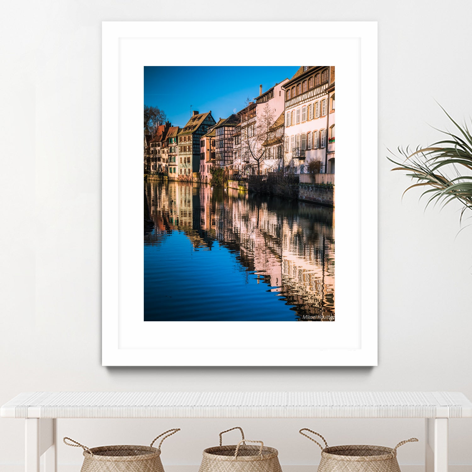 Maisons à colombages - Strasbourg by Mikael HOUITTE on GIANT ART - red photo illustration