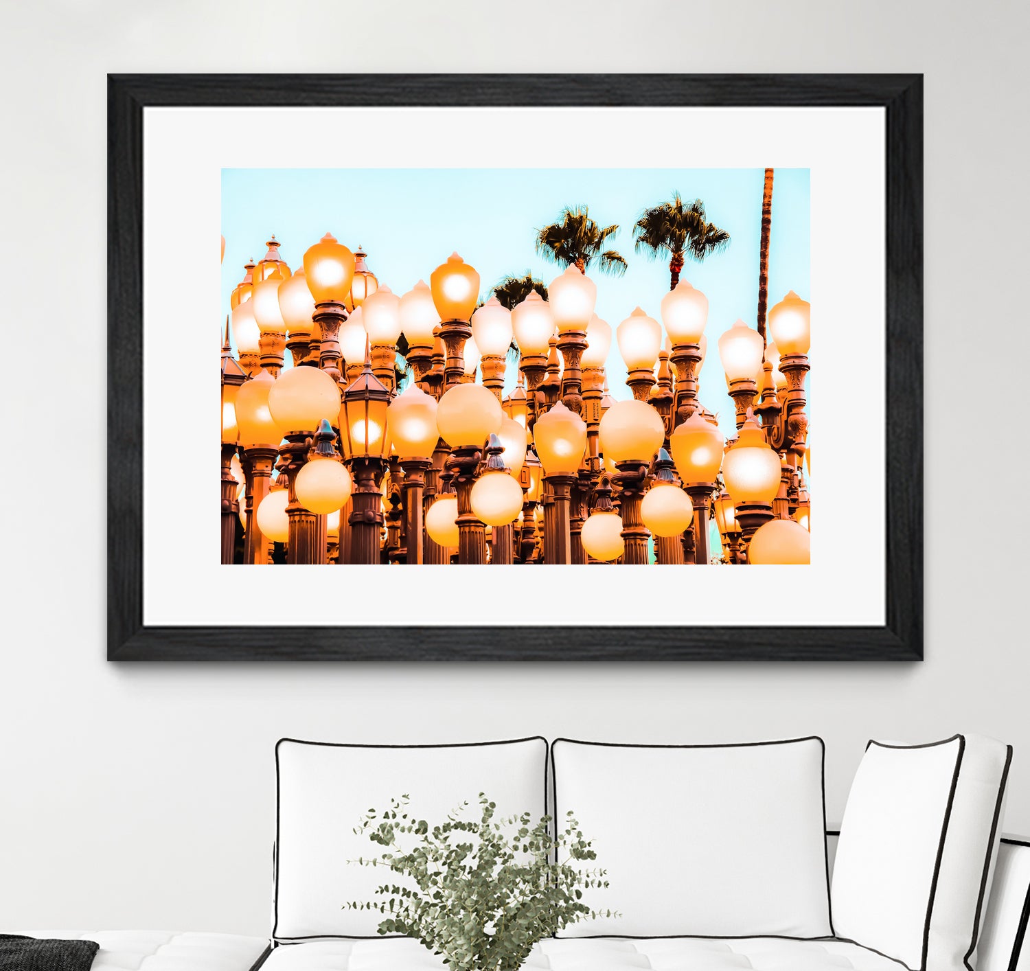 Urban Lights at LACMA art museum, Los Angeles by sutee monchitnukul on GIANT ART - orange photo manipulation