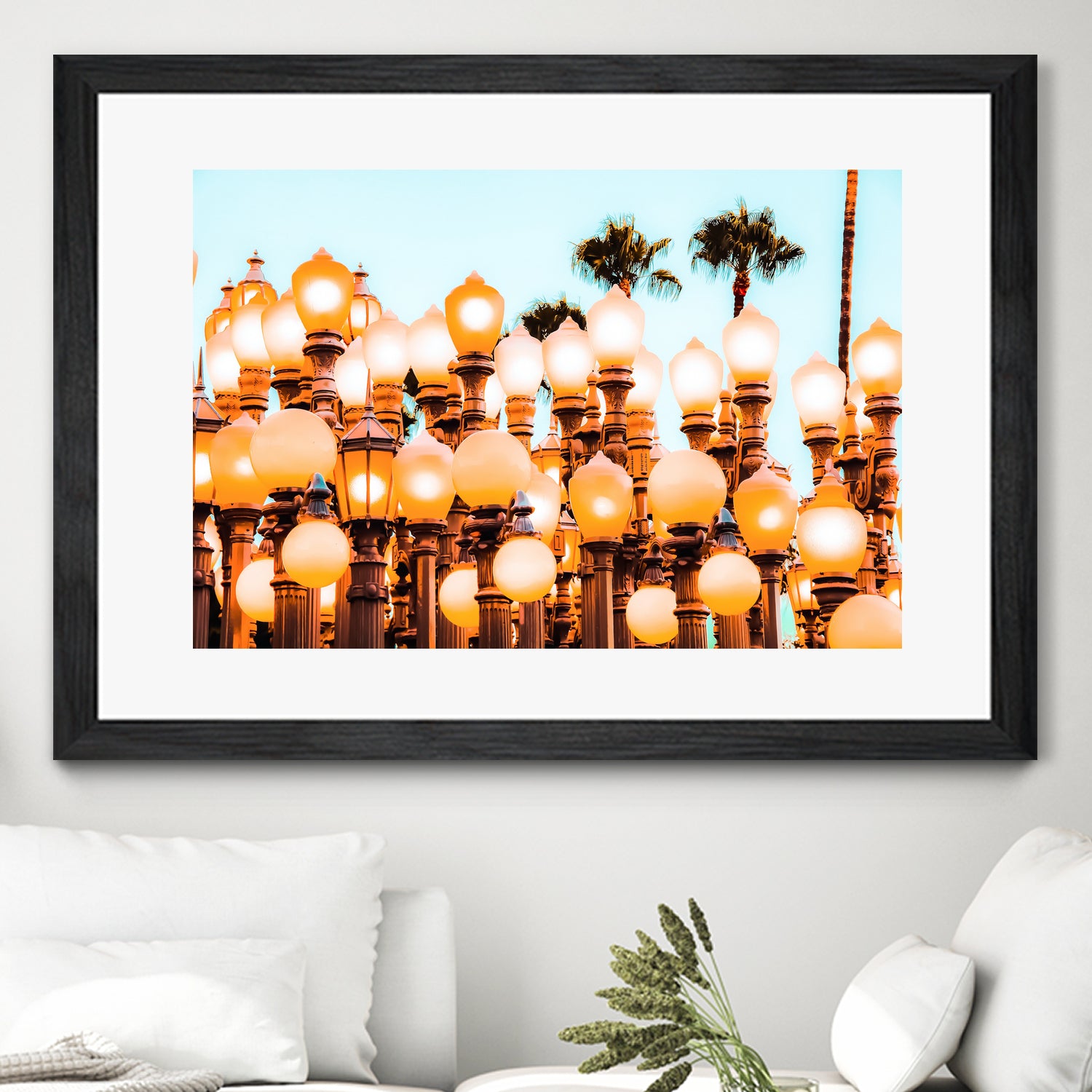 Urban Lights at LACMA art museum, Los Angeles by sutee monchitnukul on GIANT ART - orange photo manipulation