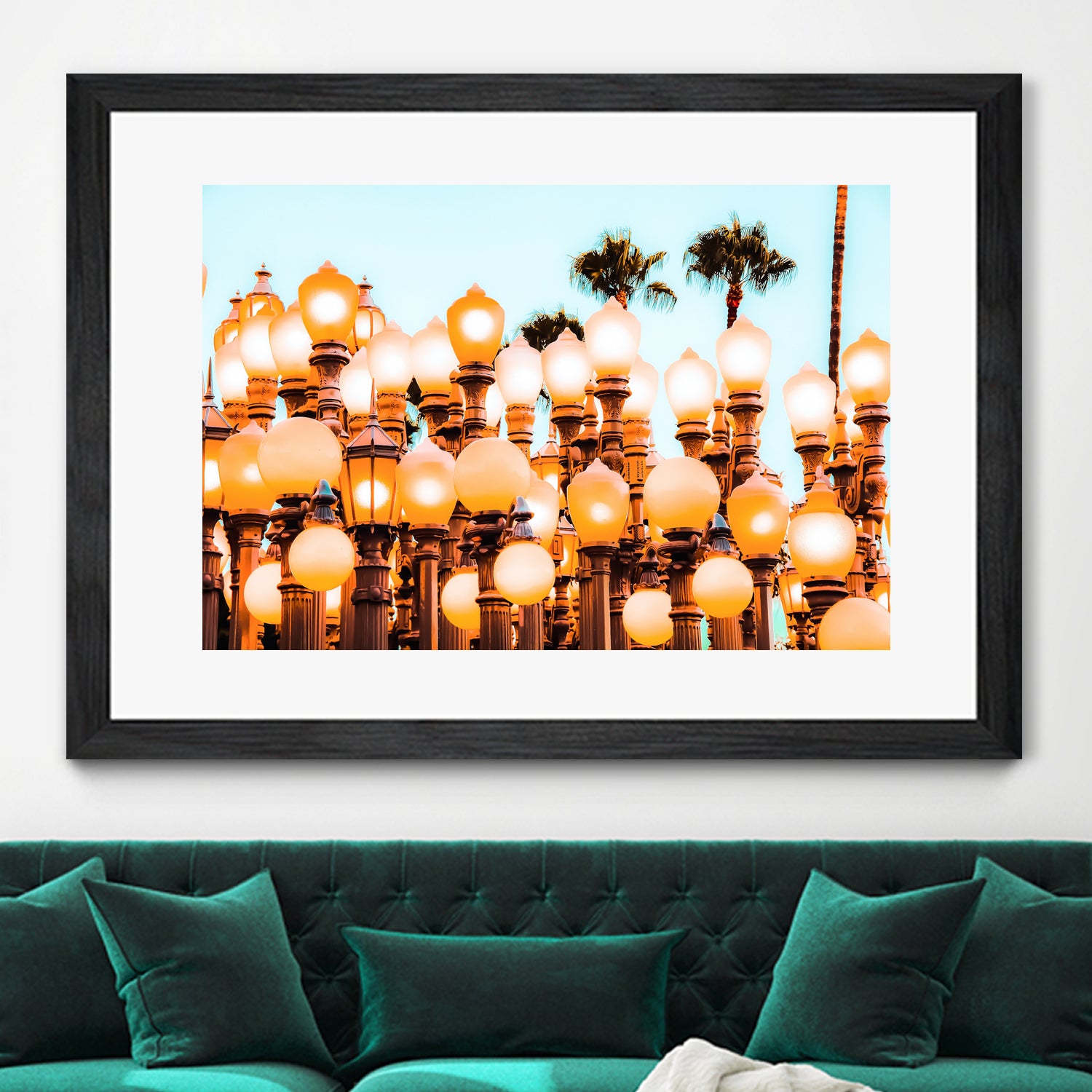 Urban Lights at LACMA art museum, Los Angeles by sutee monchitnukul on GIANT ART - orange photo manipulation