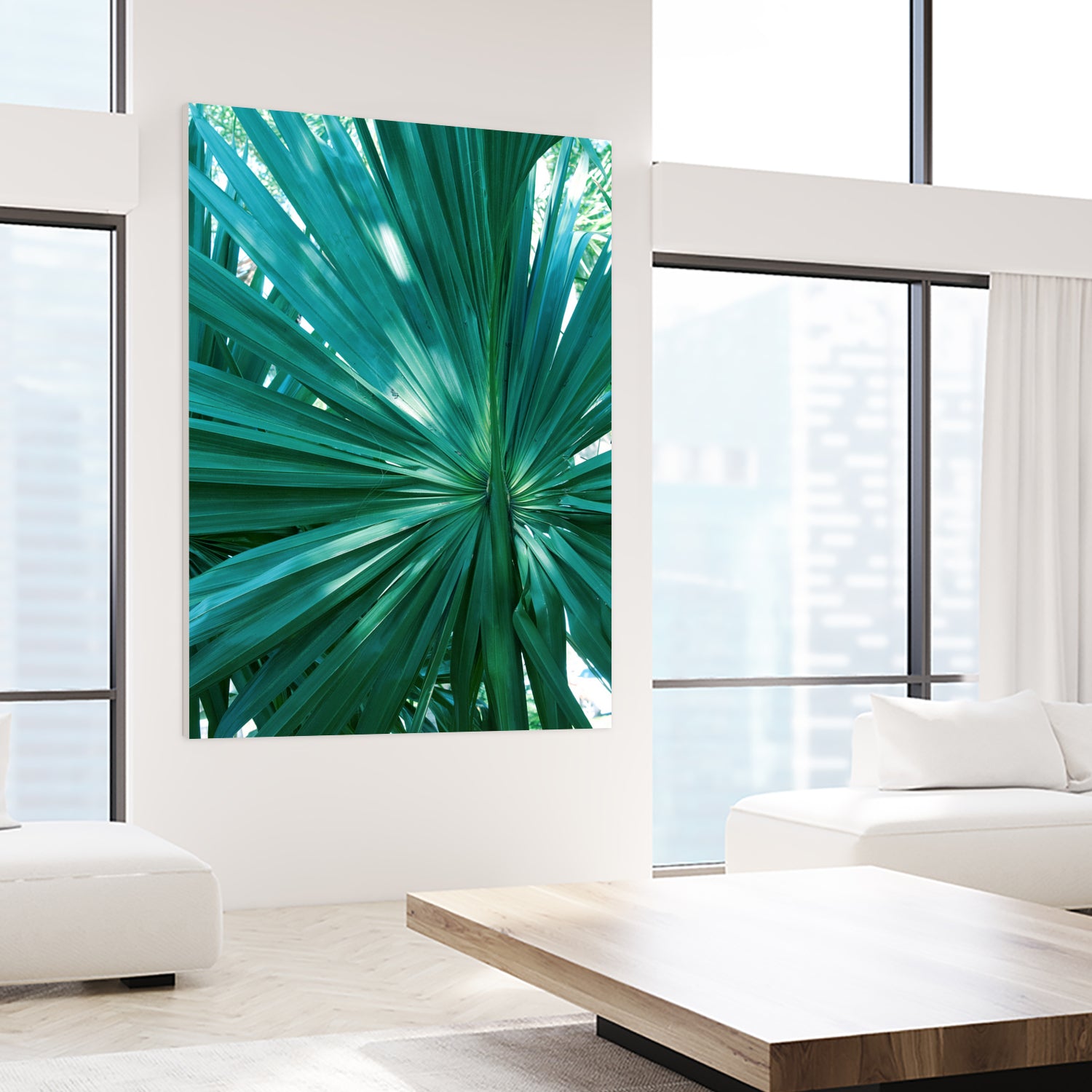 Tropical Fan Palm Finesse #1 #tropical #wall #decor #art by Anita & Bella Jantz on GIANT ART - green photo manipulation