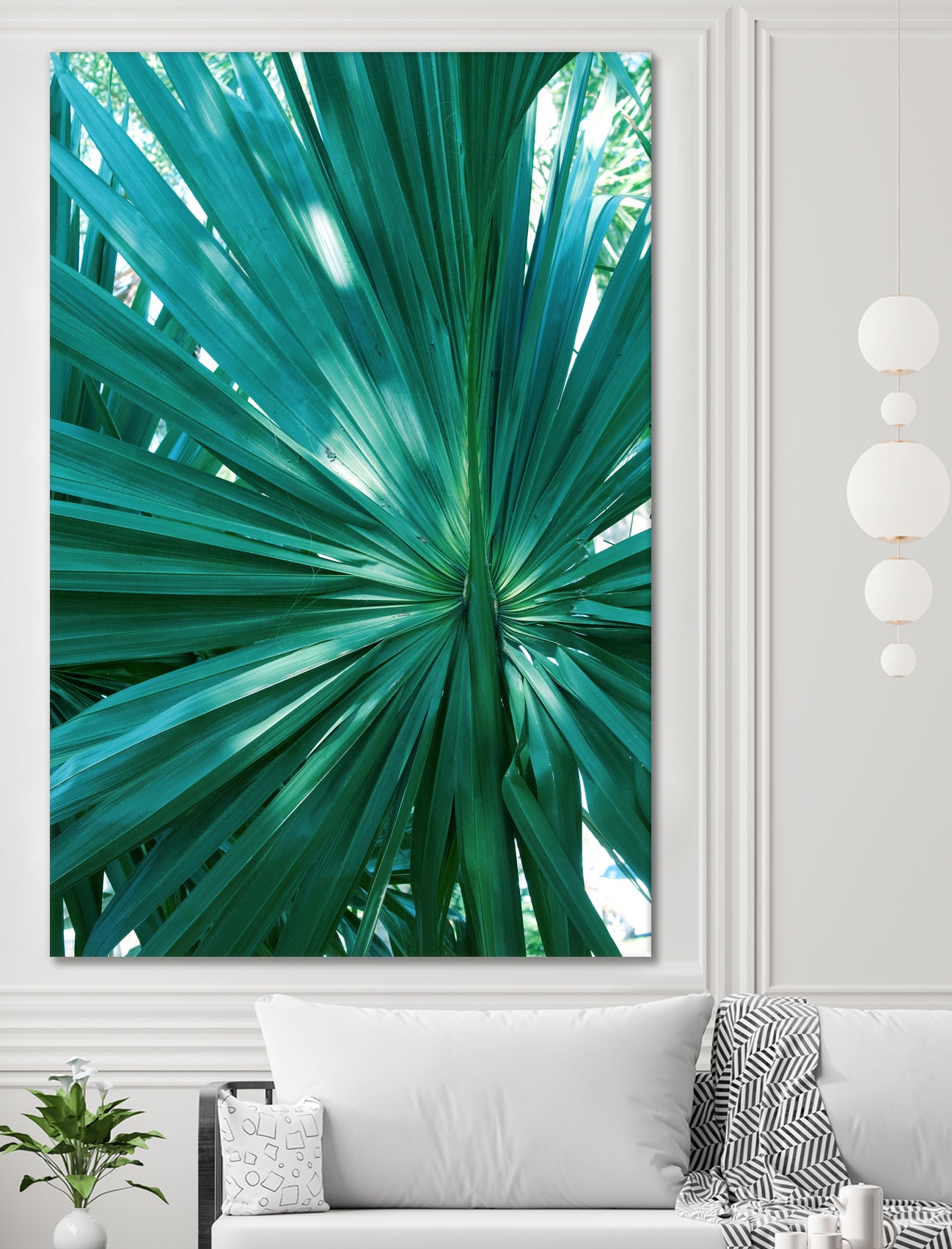 Tropical Fan Palm Finesse #1 #tropical #wall #decor #art by Anita & Bella Jantz on GIANT ART - green photo manipulation