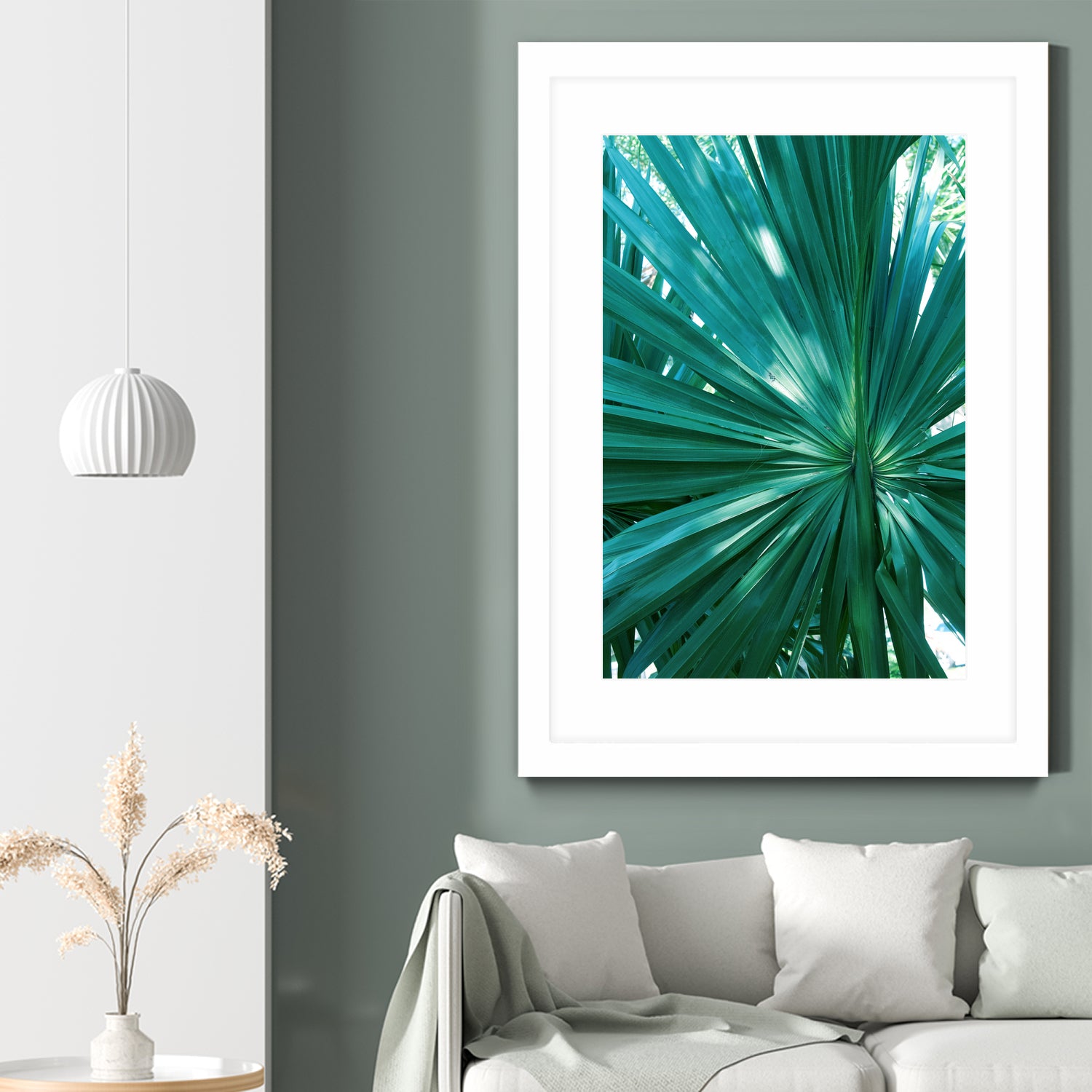 Tropical Fan Palm Finesse #1 #tropical #wall #decor #art by Anita & Bella Jantz on GIANT ART - green photo manipulation