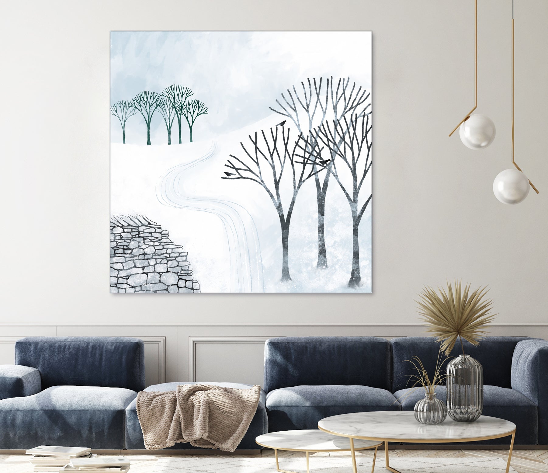 More Snow to Come by Nic Squirrell on GIANT ART - white digital painting