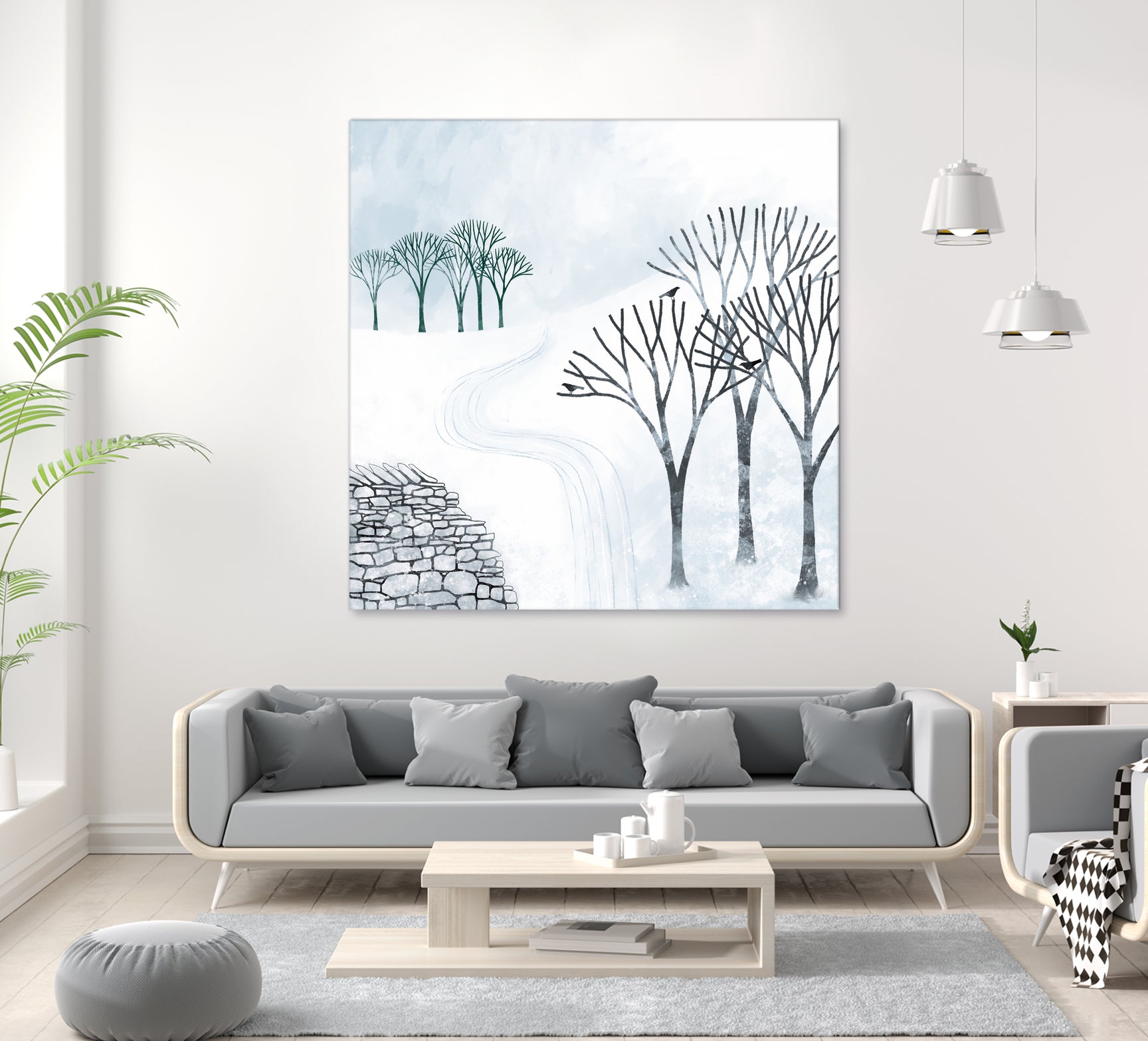 More Snow to Come by Nic Squirrell on GIANT ART - white digital painting