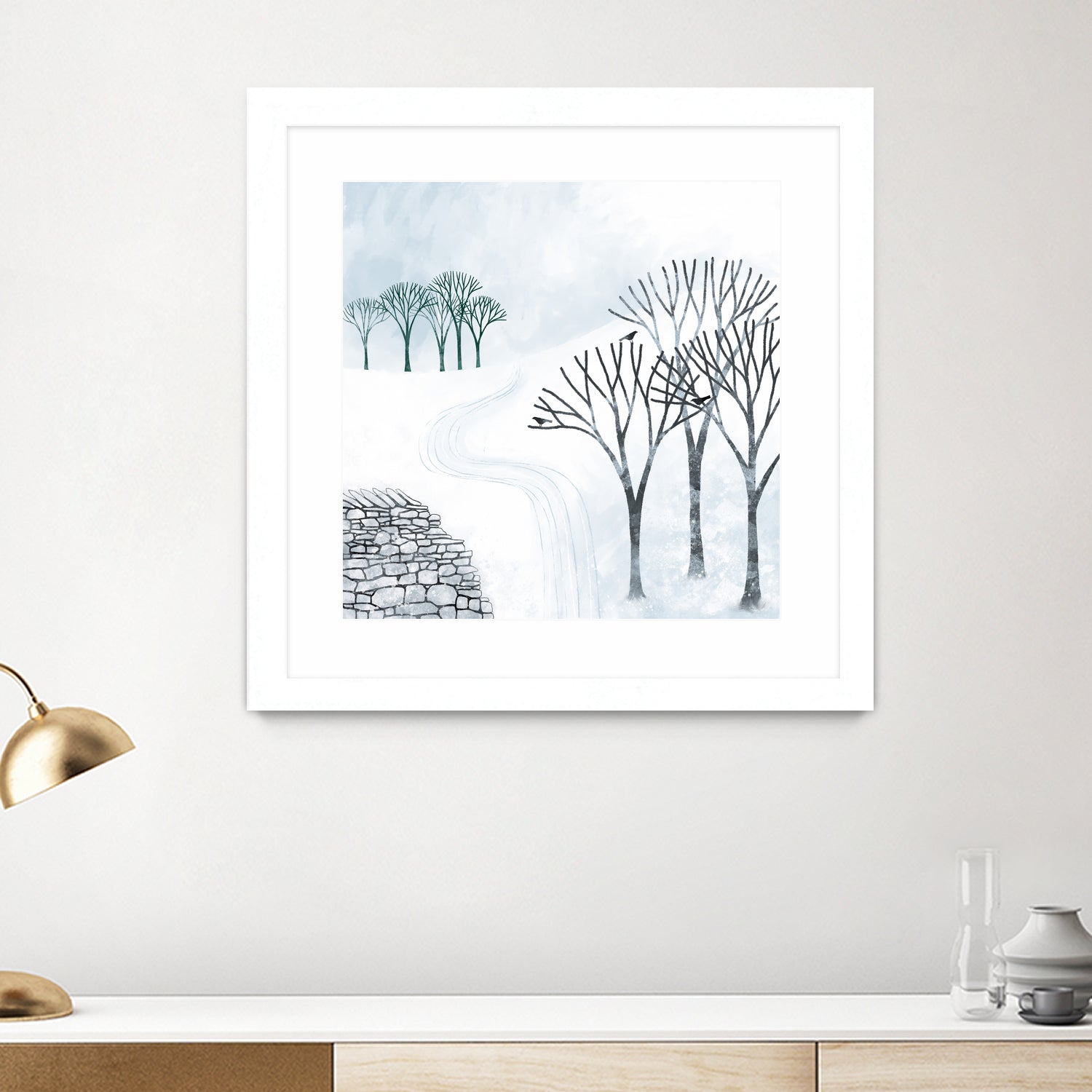 More Snow to Come by Nic Squirrell on GIANT ART - white digital painting