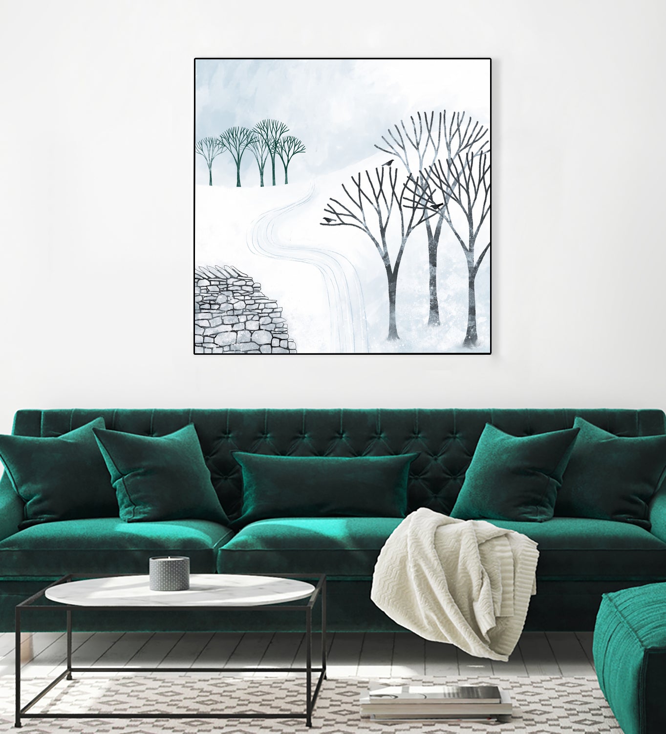 More Snow to Come by Nic Squirrell on GIANT ART - white digital painting