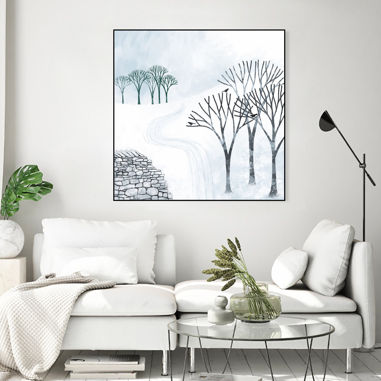 More Snow to Come by Nic Squirrell on GIANT ART - white digital painting