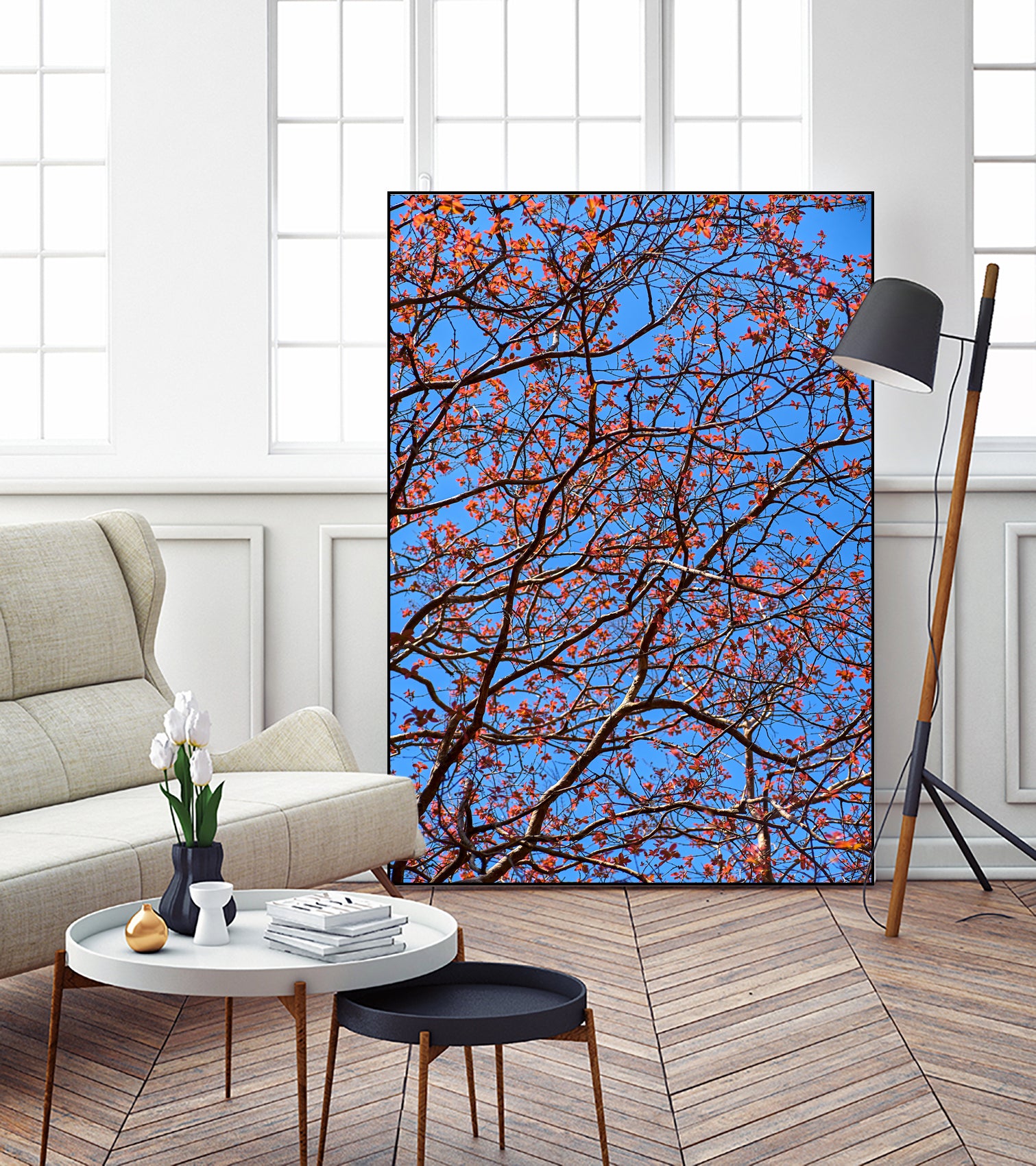 The red leaves in the early spring by Studio OMG on GIANT ART - red photo illustration