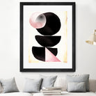 Black pink geometric abstract mama art by Maria Mata on GIANT ART - black digital painting