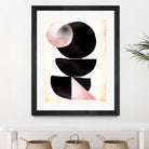 Black pink geometric abstract mama art by Maria Mata on GIANT ART - black digital painting