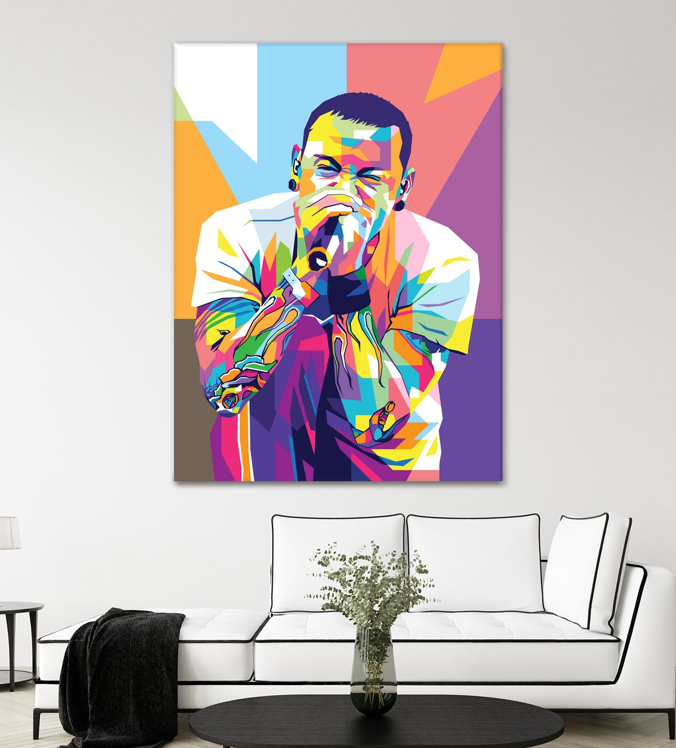 Chester Bennington by Art Style on GIANT ART - white digital drawing