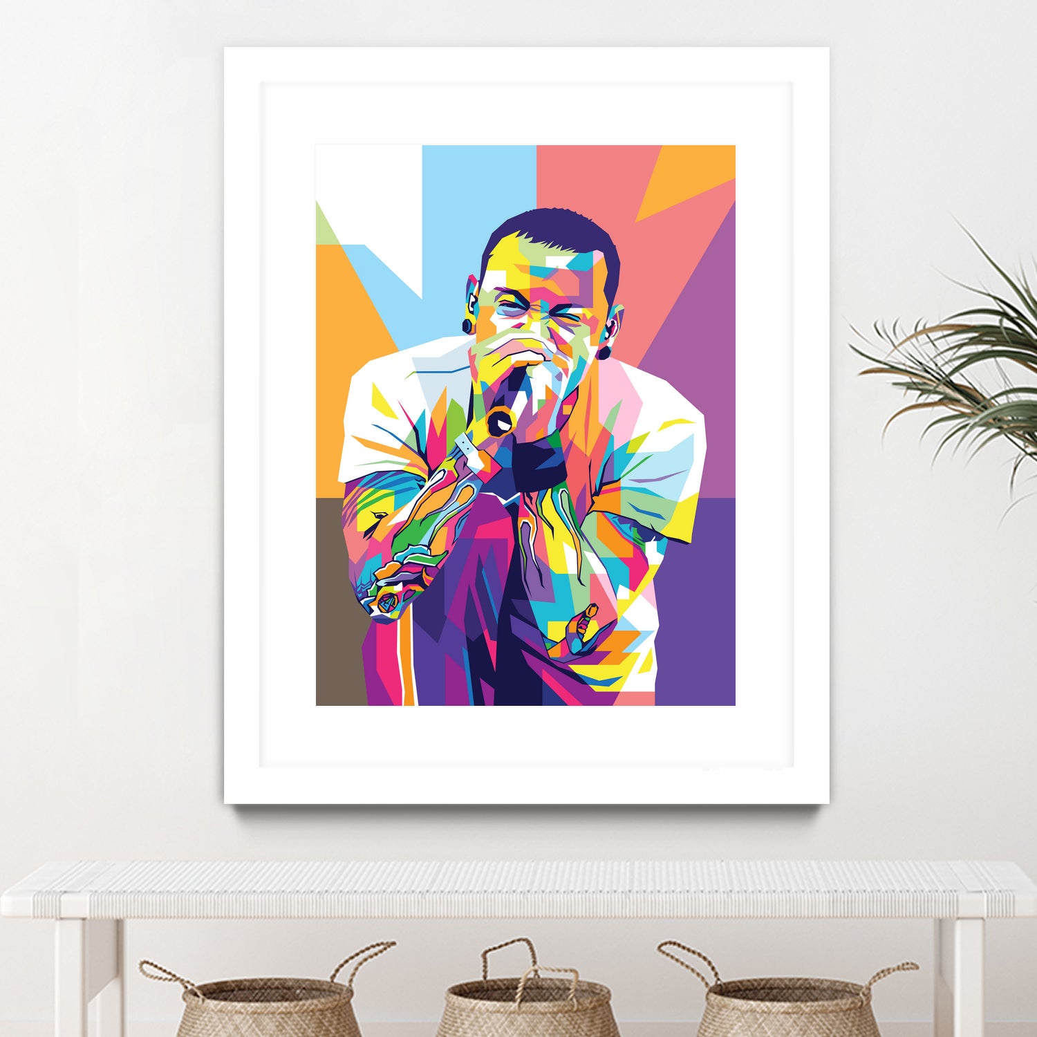 Chester Bennington by Art Style on GIANT ART - white digital drawing