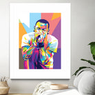 Chester Bennington by Art Style on GIANT ART - white digital drawing