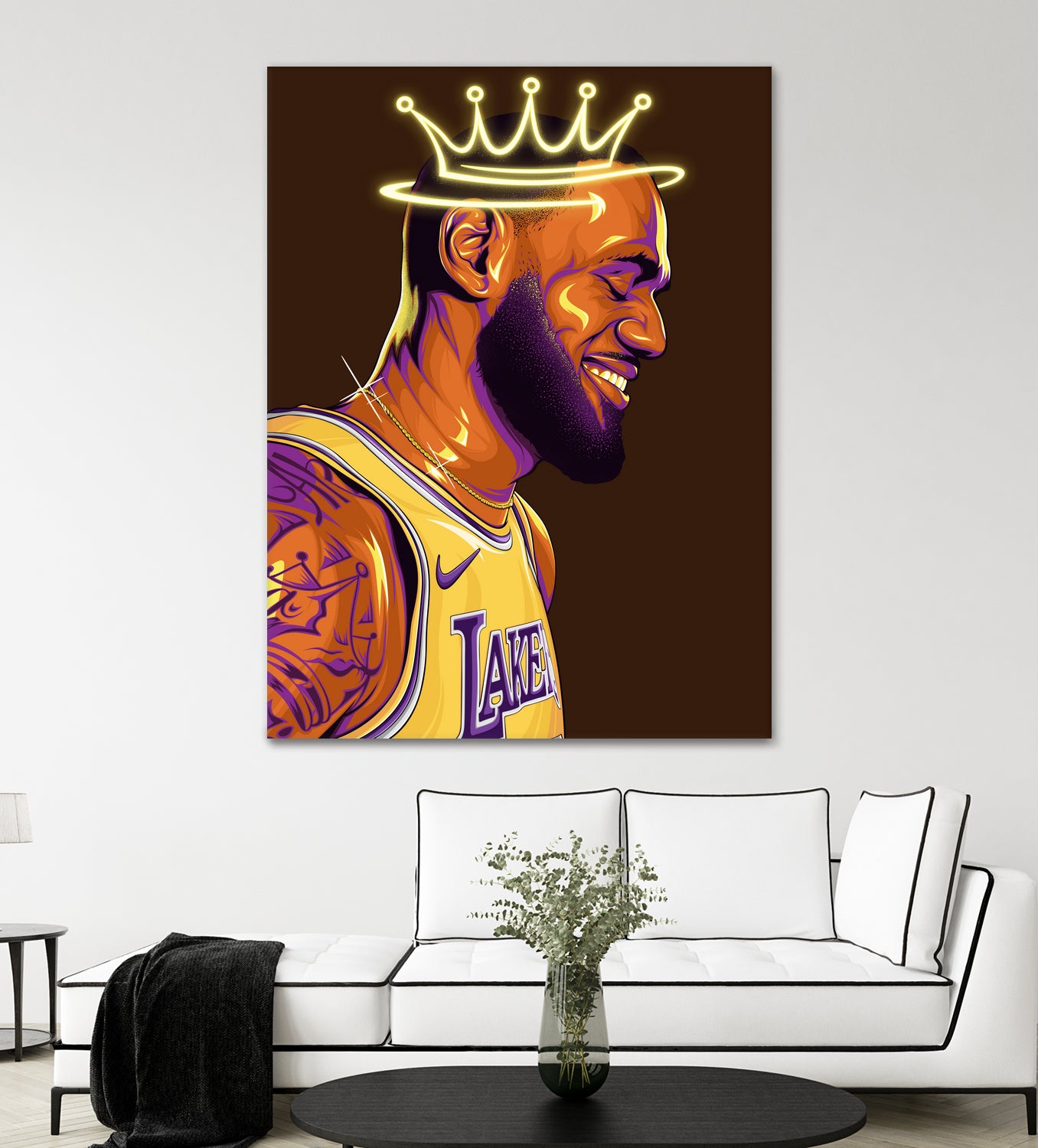 Lebron "The King" James by Zildjian Magante on GIANT ART - brown digital drawing