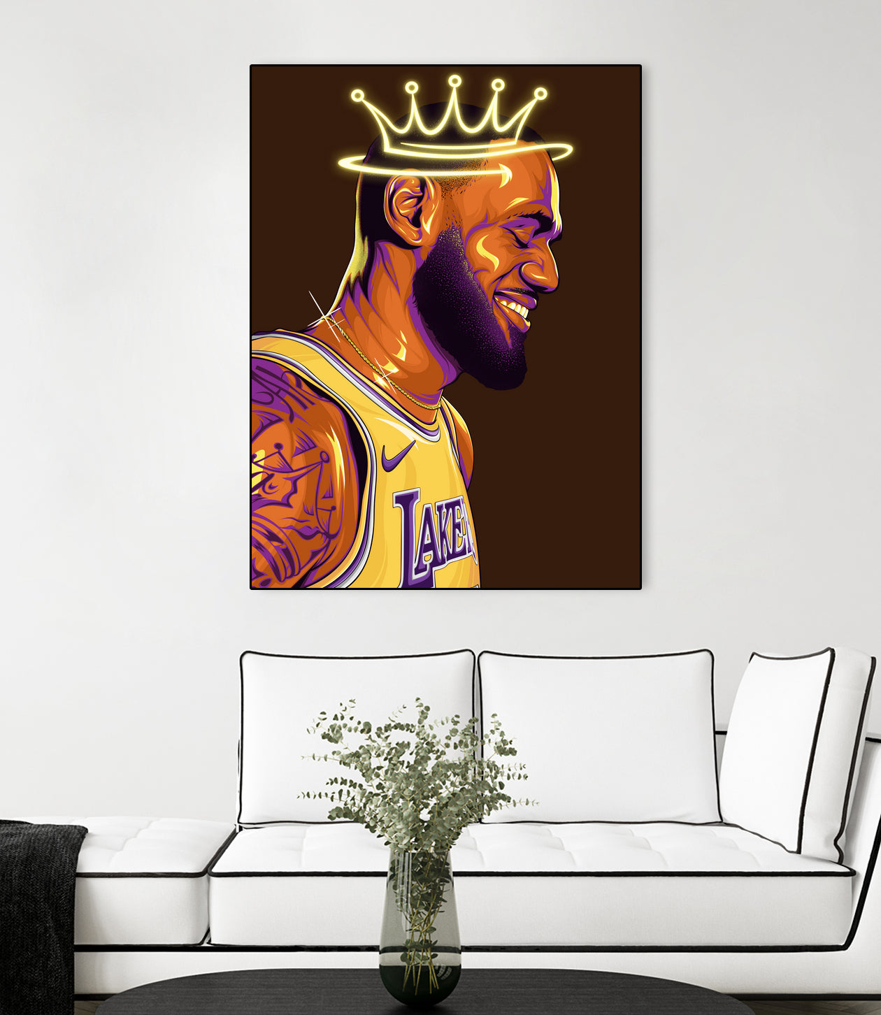 Lebron "The King" James by Zildjian Magante on GIANT ART - brown digital drawing