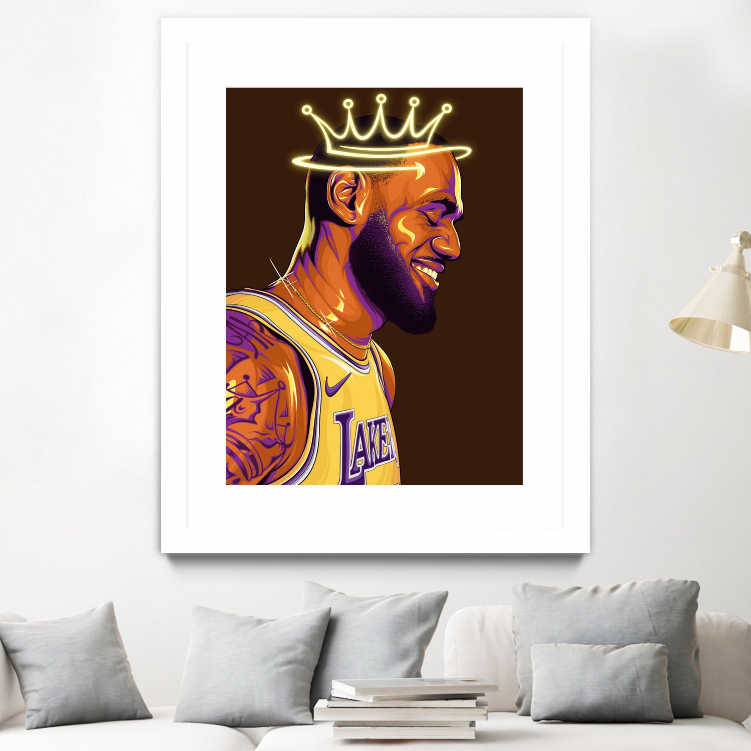 Lebron "The King" James by Zildjian Magante on GIANT ART - brown digital drawing