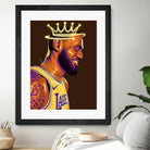 Lebron "The King" James by Zildjian Magante on GIANT ART - brown digital drawing