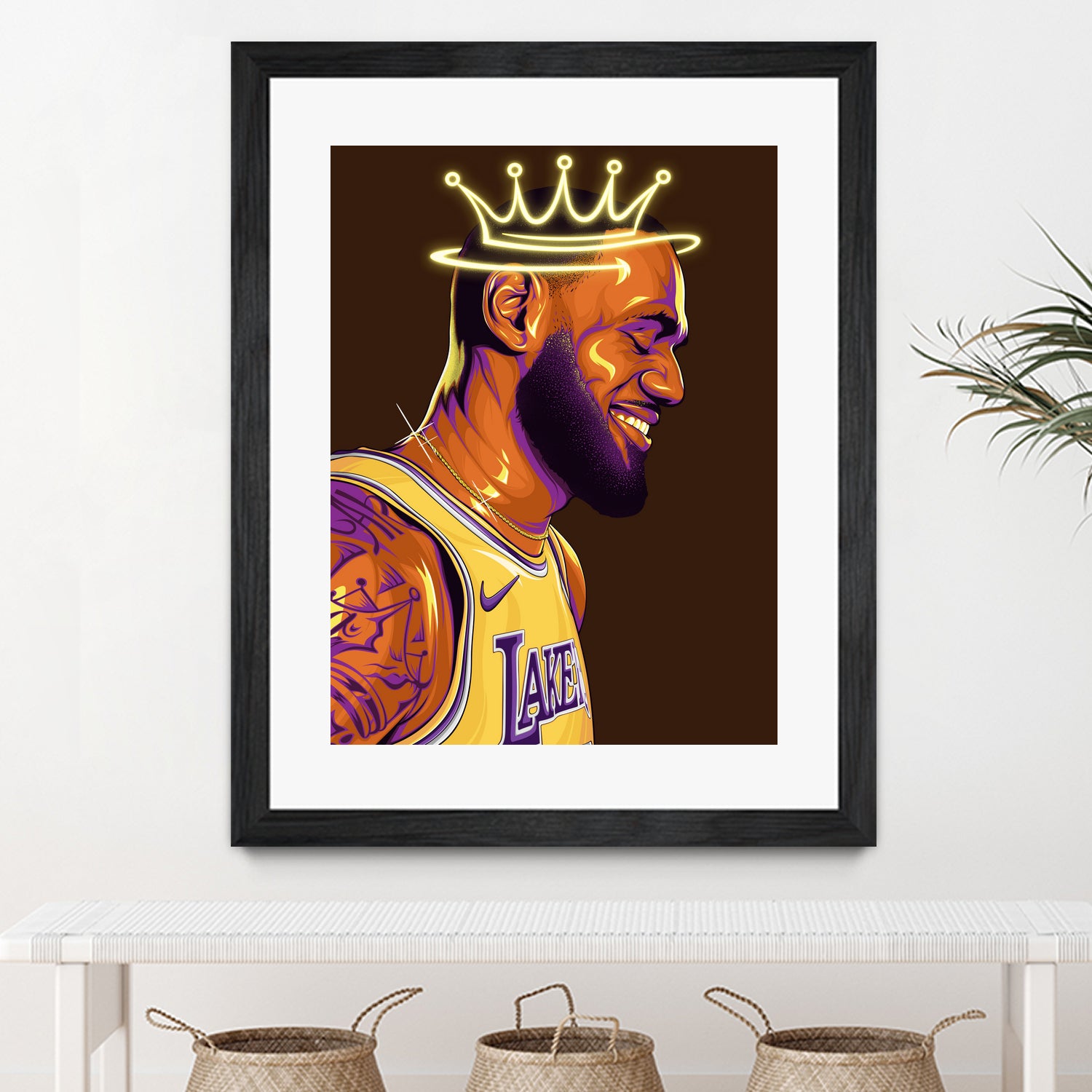 Lebron "The King" James by Zildjian Magante on GIANT ART - brown digital drawing