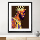 Lebron "The King" James by Zildjian Magante on GIANT ART - brown digital drawing