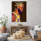 Lebron "The King" James by Zildjian Magante on GIANT ART - brown digital drawing