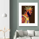 Lebron "The King" James by Zildjian Magante on GIANT ART - brown digital drawing