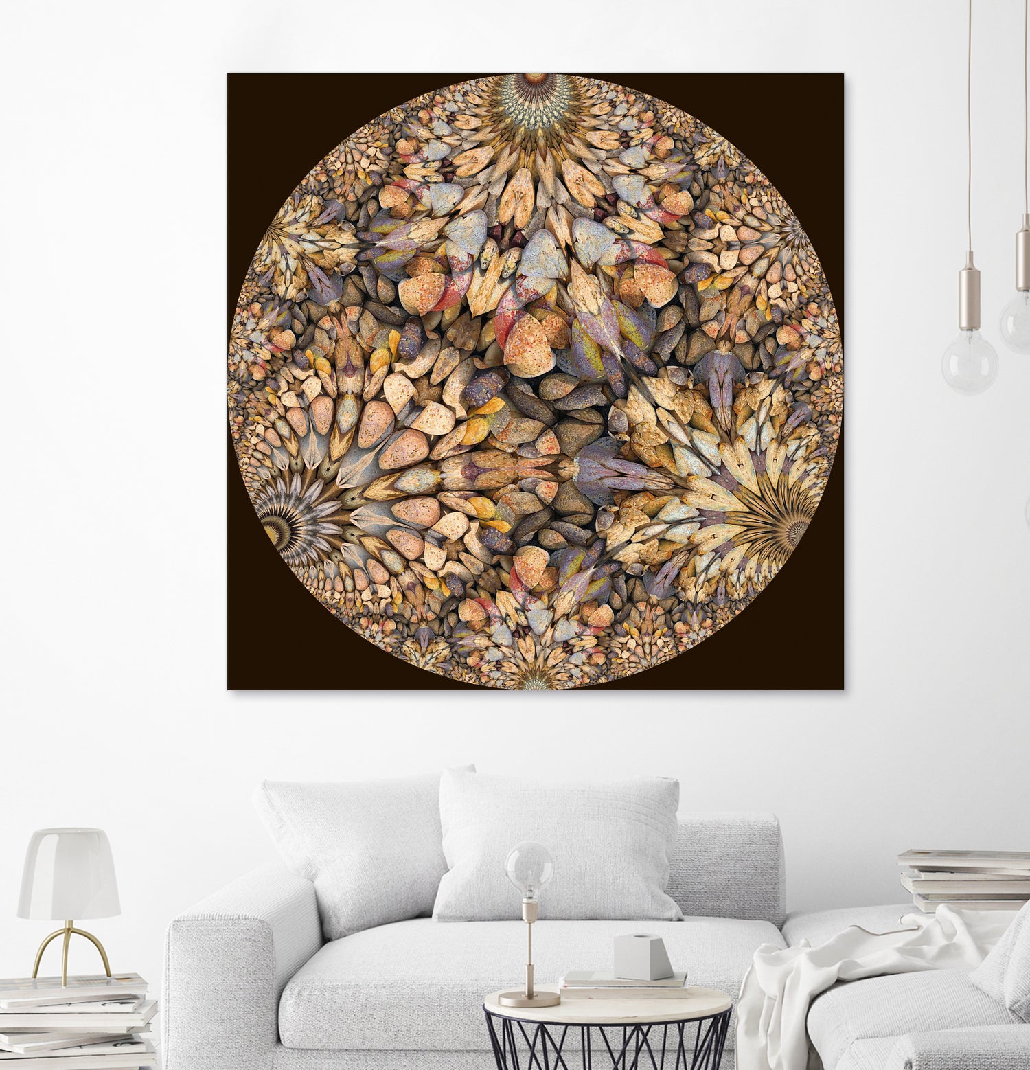 Hyperbolic Pebbles by Digital Crafts on GIANT ART - brown digital painting