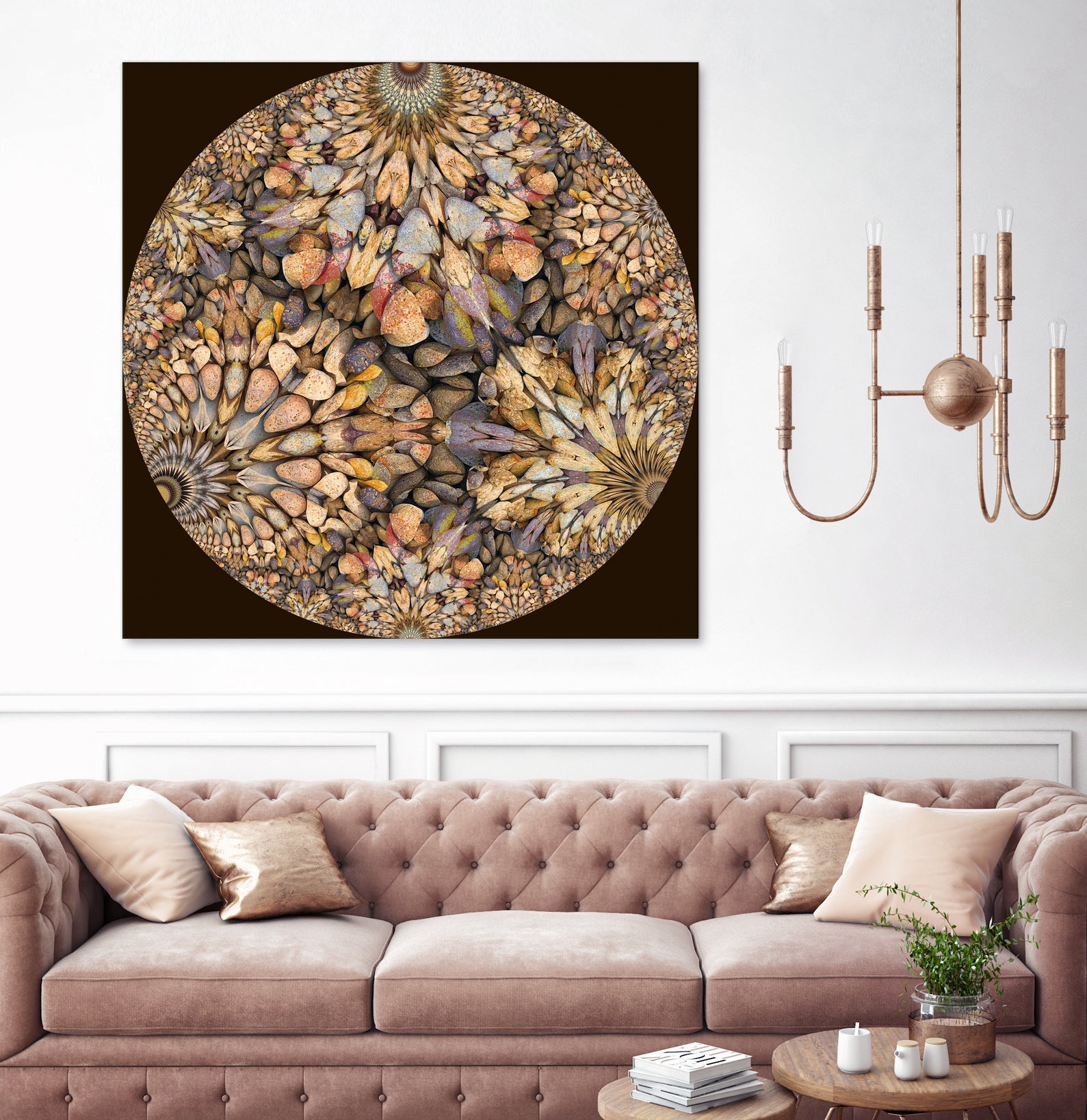 Hyperbolic Pebbles by Digital Crafts on GIANT ART - brown digital painting