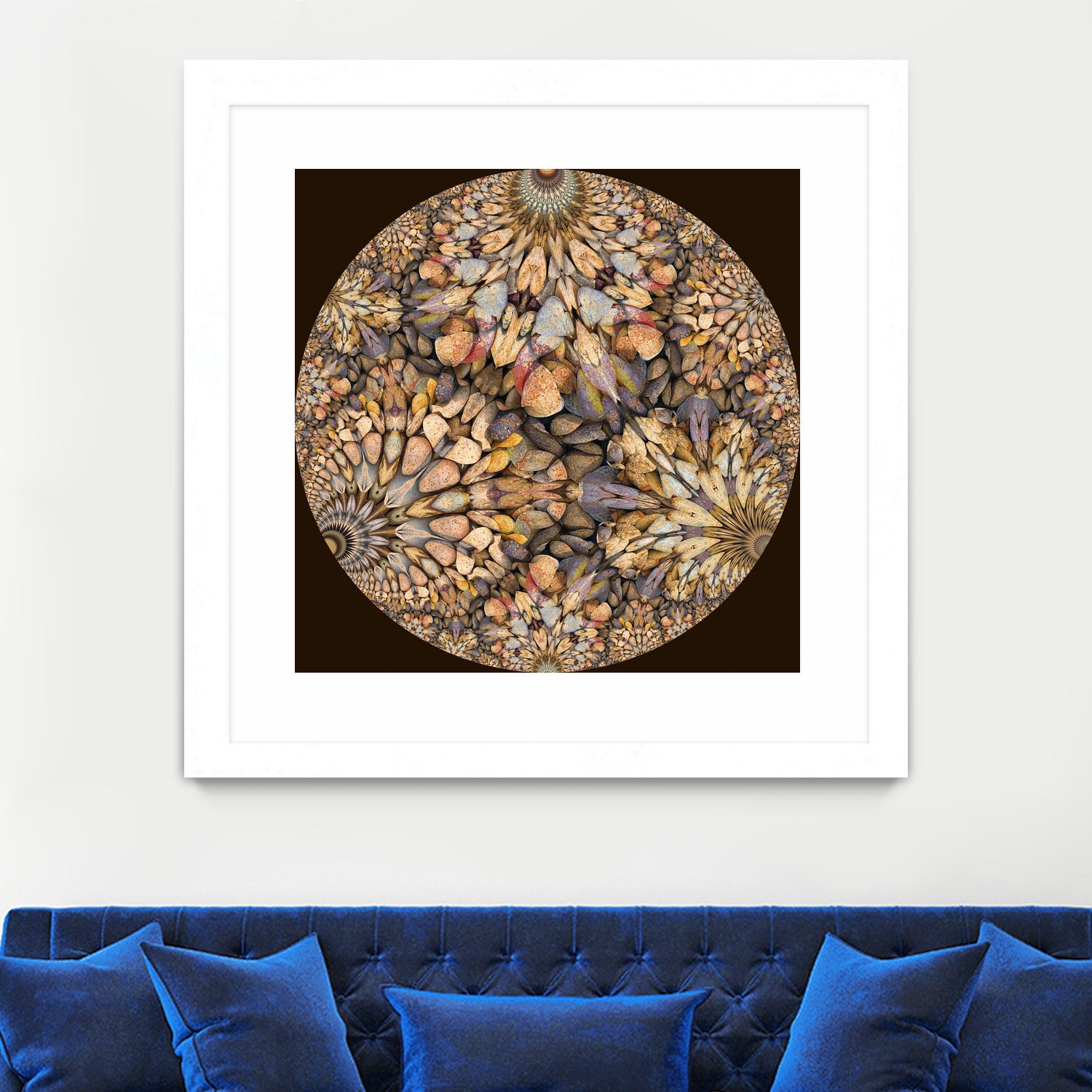 Hyperbolic Pebbles by Digital Crafts on GIANT ART - brown digital painting