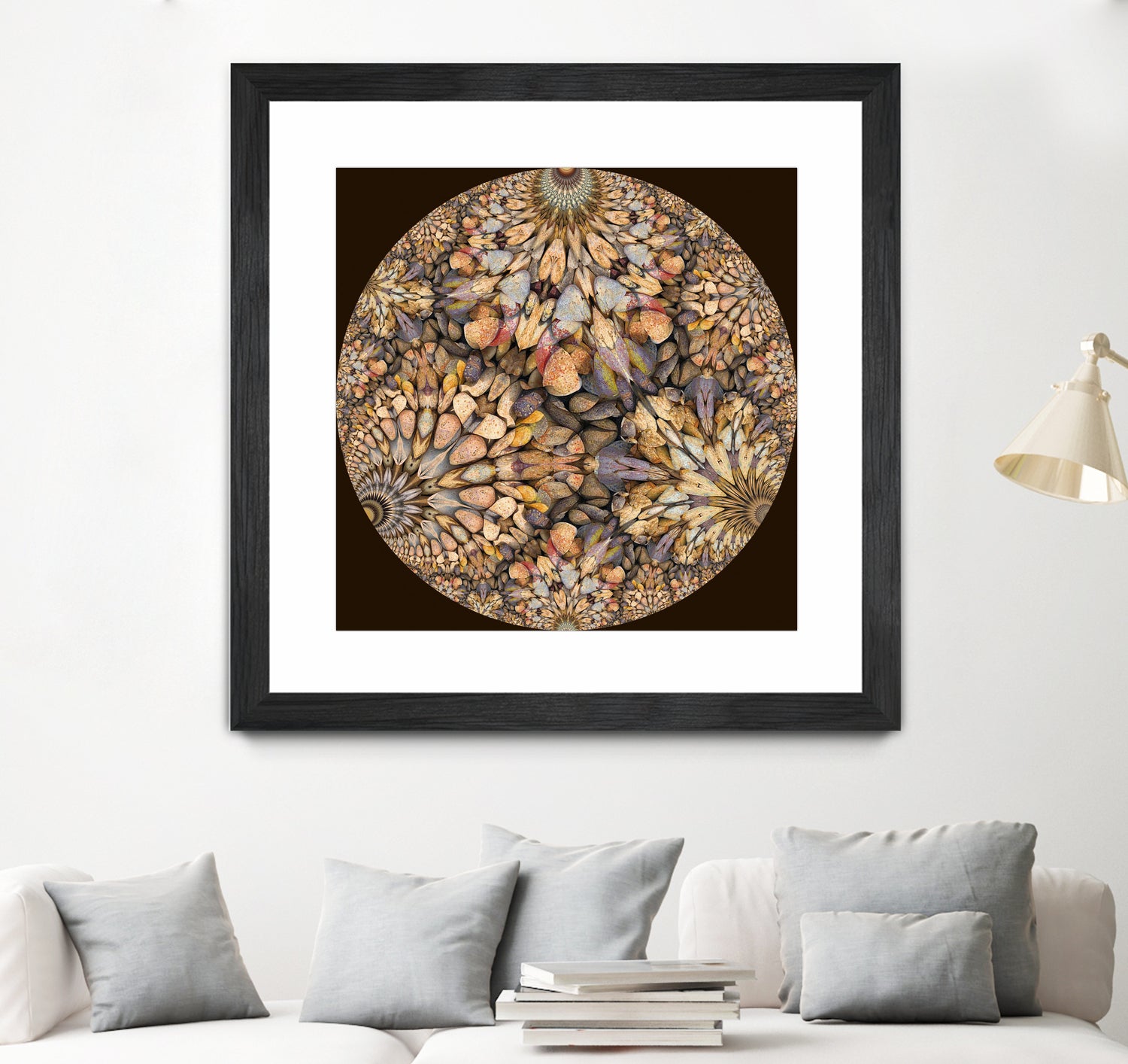 Hyperbolic Pebbles by Digital Crafts on GIANT ART - brown digital painting