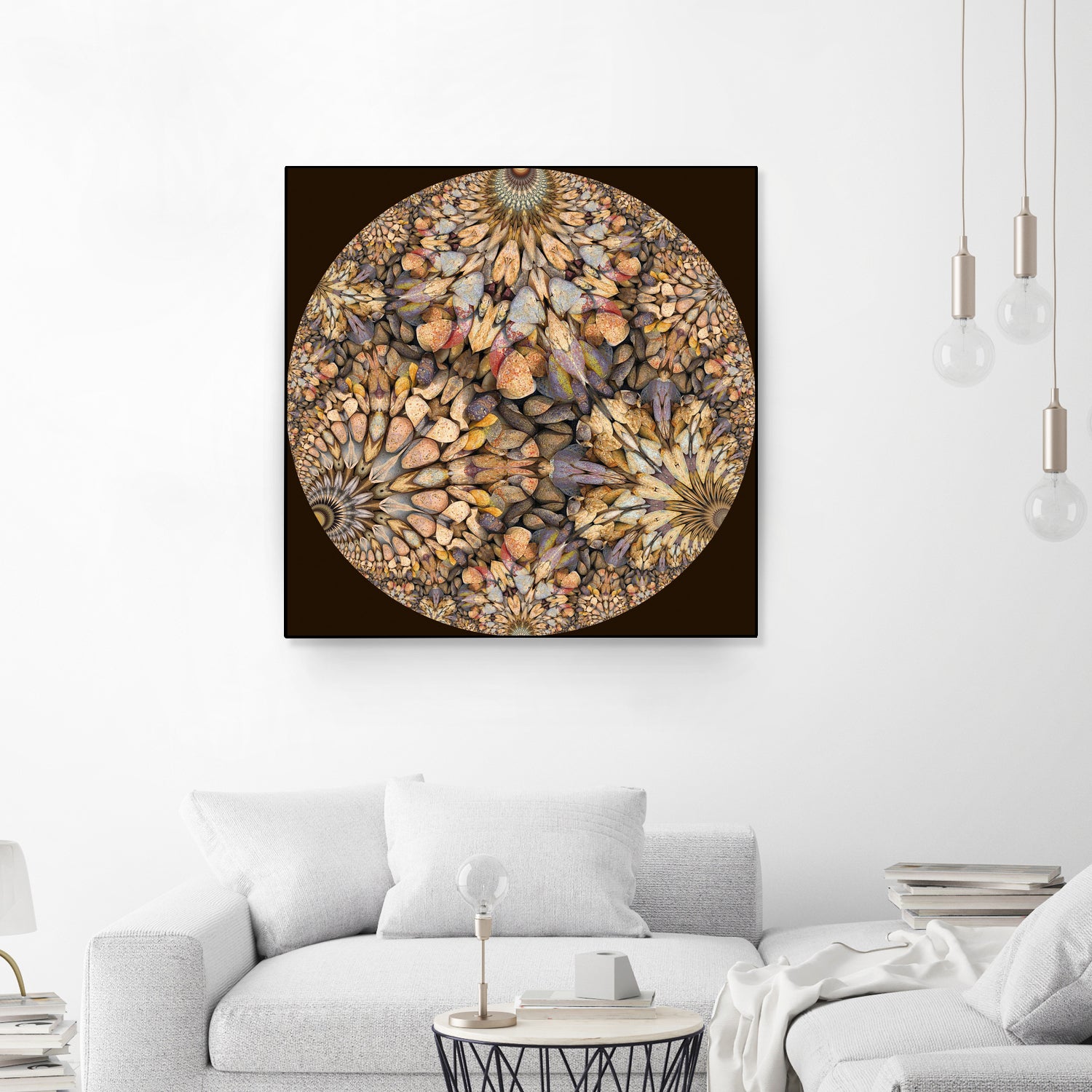 Hyperbolic Pebbles by Digital Crafts on GIANT ART - brown digital painting