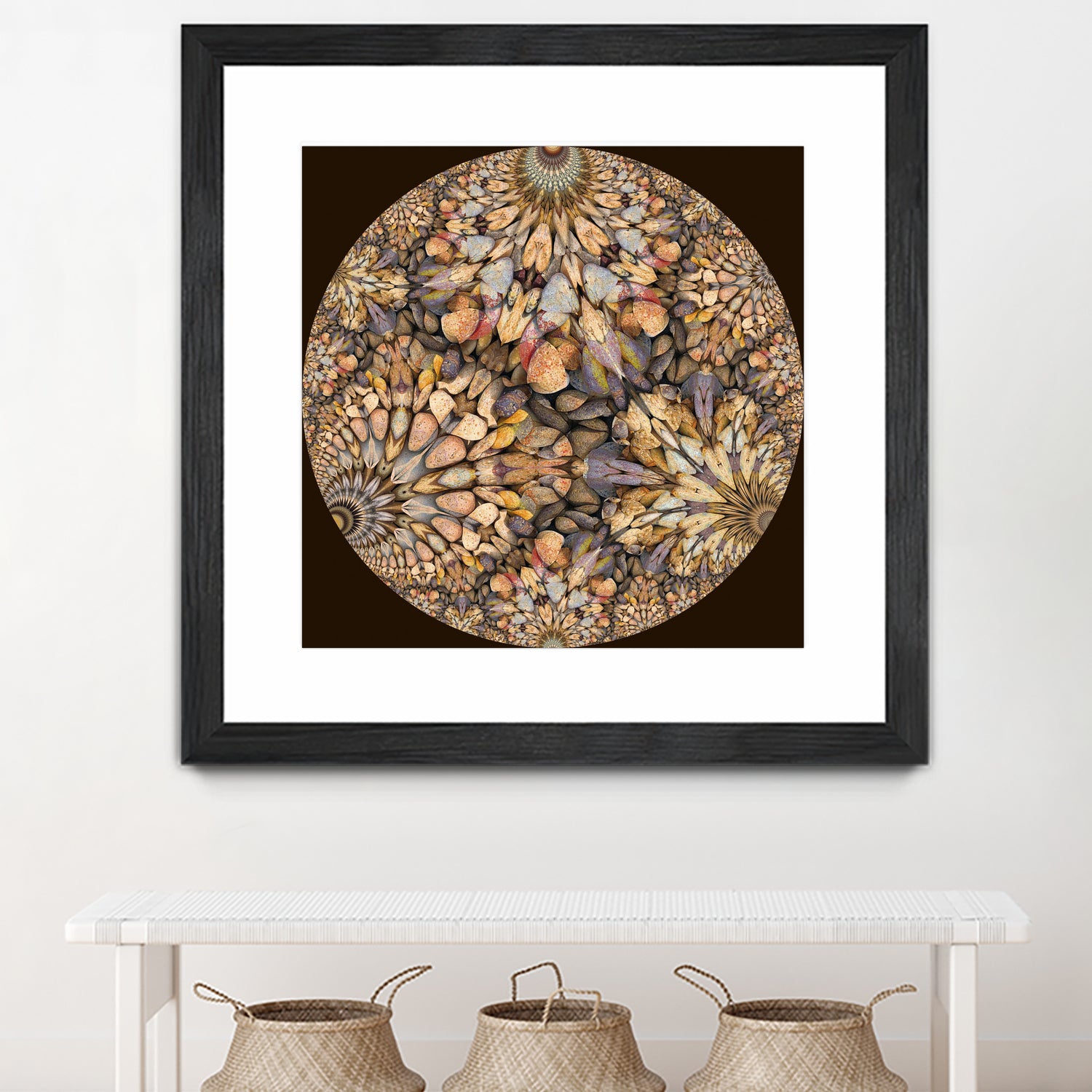 Hyperbolic Pebbles by Digital Crafts on GIANT ART - brown digital painting