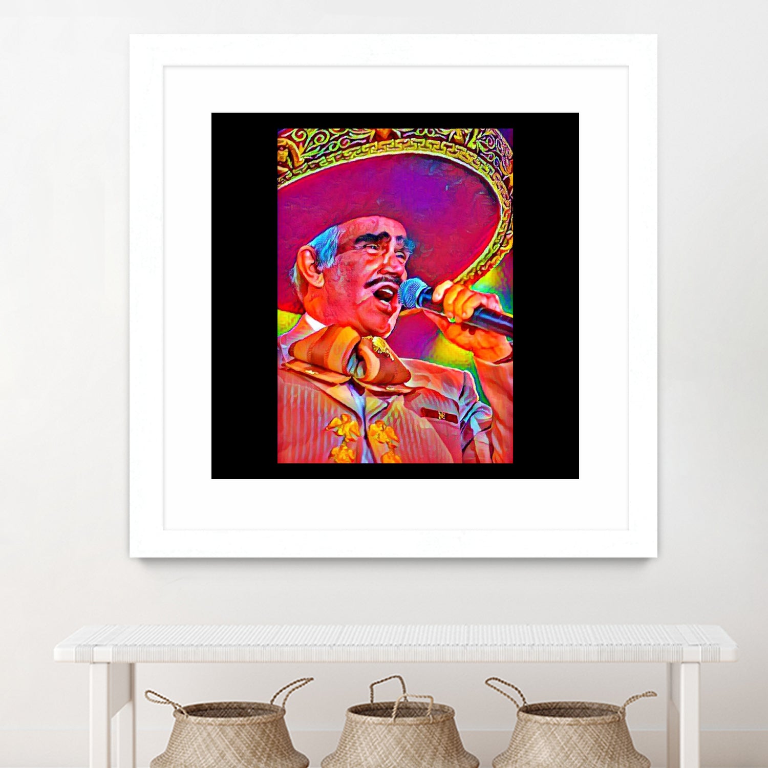 Vicente Fernández by Joseph Herrera on GIANT ART - white digital painting