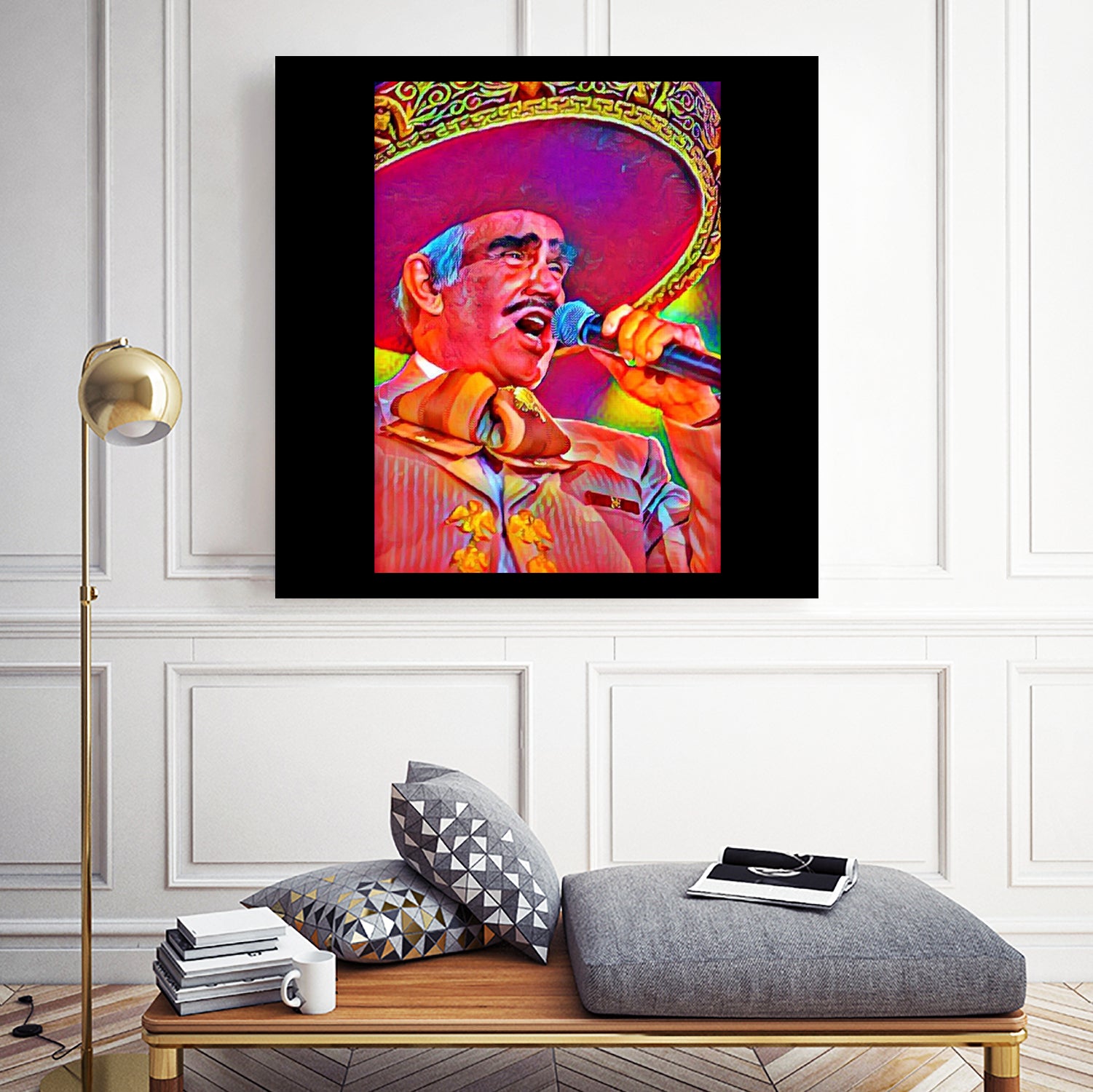 Vicente Fernández by Joseph Herrera on GIANT ART - white digital painting