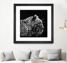 Leopard by Rainbow style on GIANT ART - black 3d art