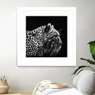 Leopard by Rainbow style on GIANT ART - black 3d art