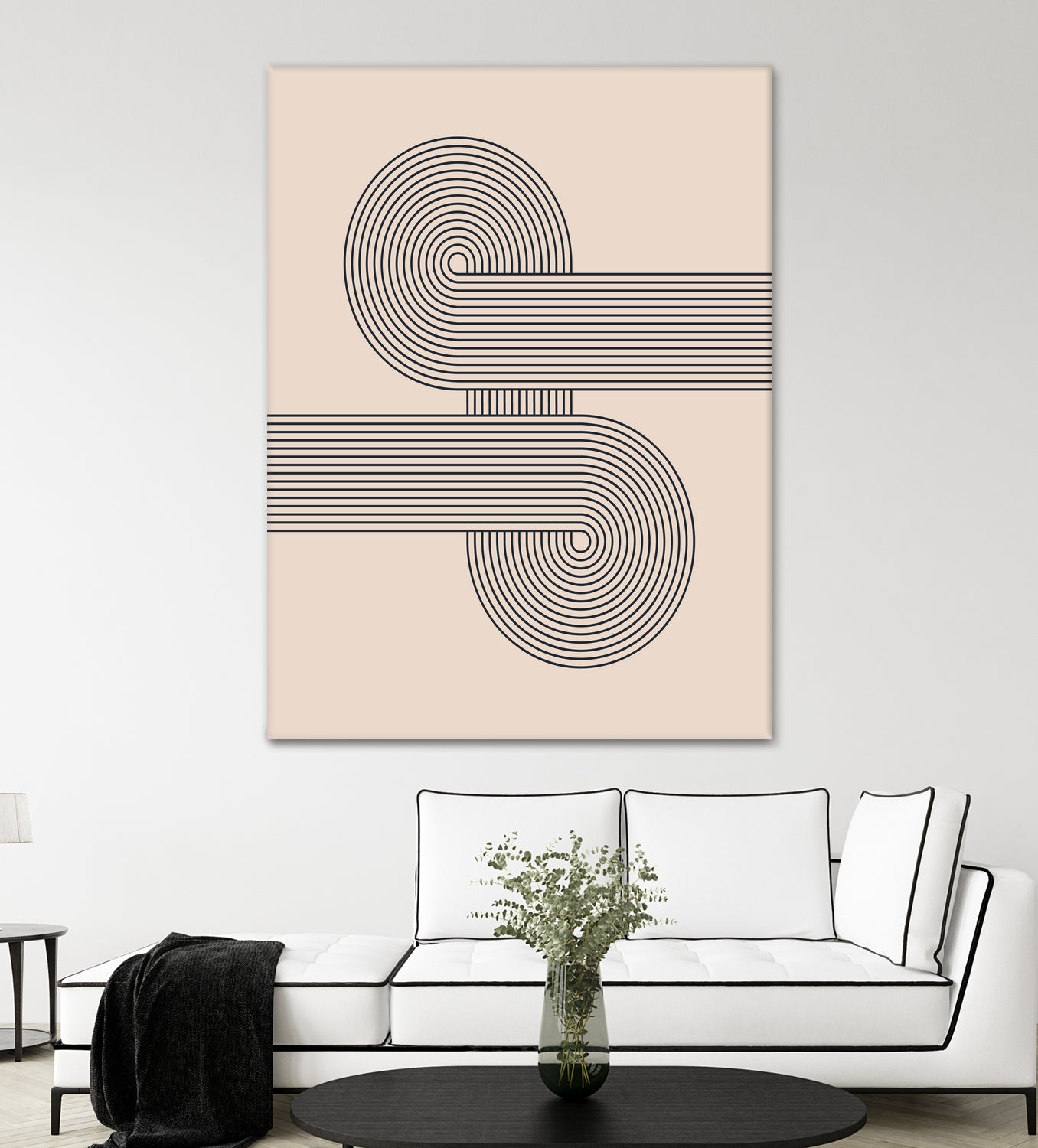 Mid century Modern Geometric by Akshay Mahatme on GIANT ART - black digital drawing