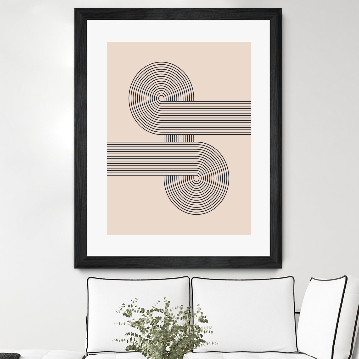 Mid century Modern Geometric by Akshay Mahatme on GIANT ART - black digital drawing