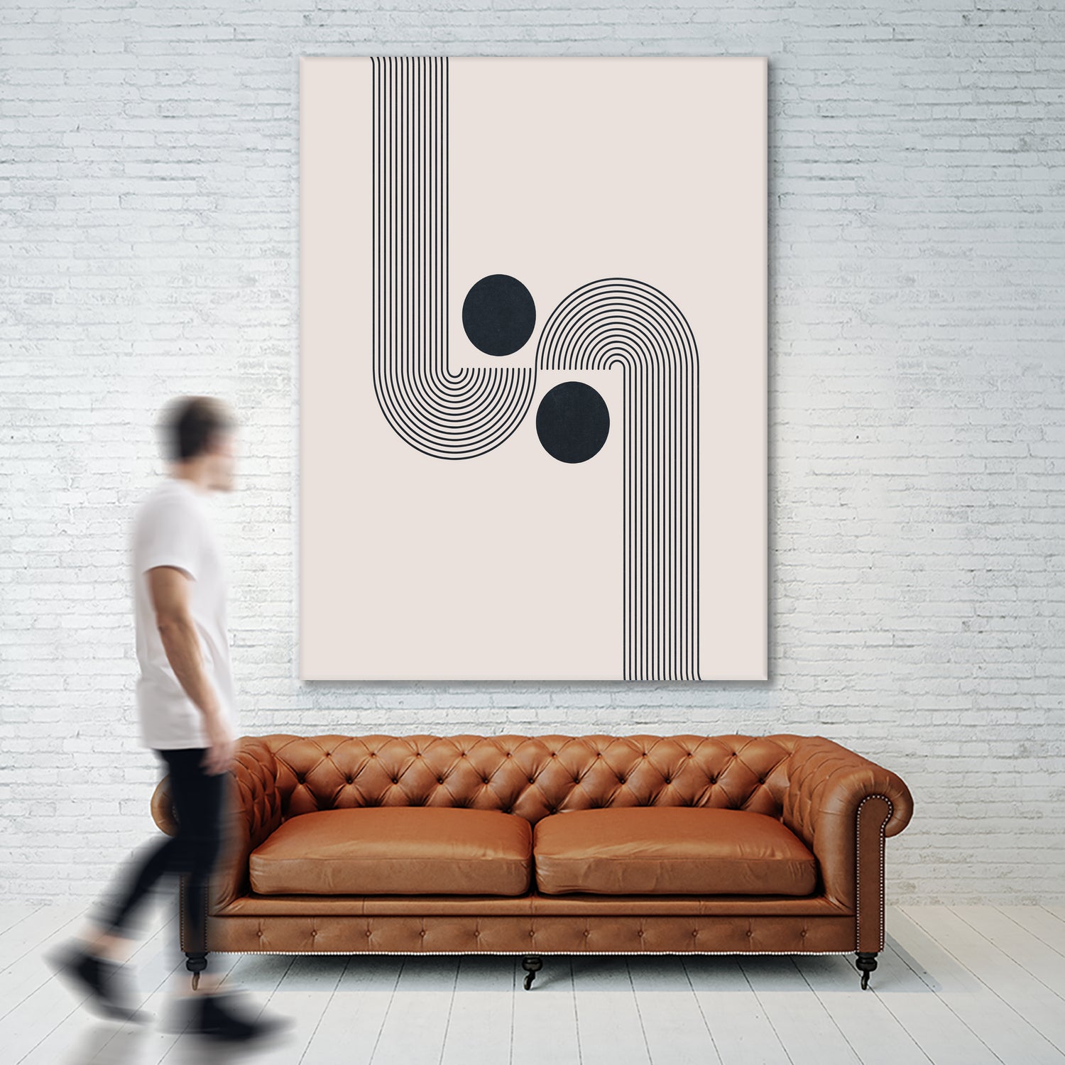 Mid century Modern Rainbow by Akshay Mahatme on GIANT ART - black digital drawing