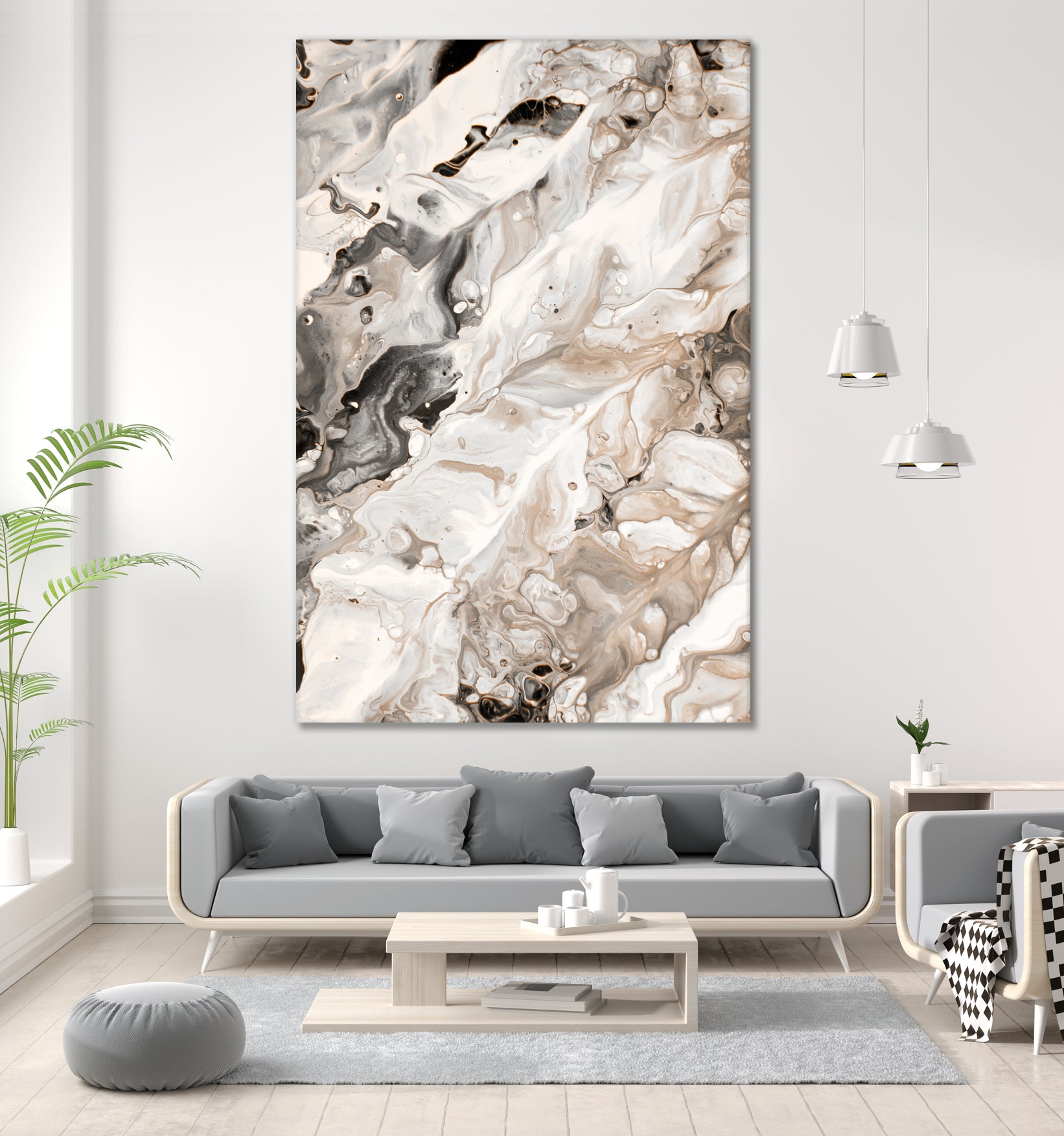 Abstract Marble Glam #4 #painting #wall #decor #art by Anita & Bella Jantz on GIANT ART - brown digital painting