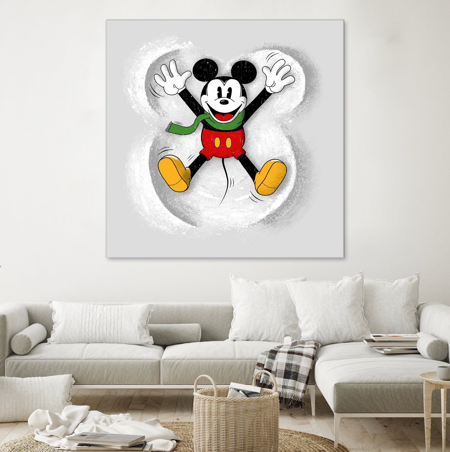 Snow Mickey by Florent Bodart on GIANT ART - digital painting