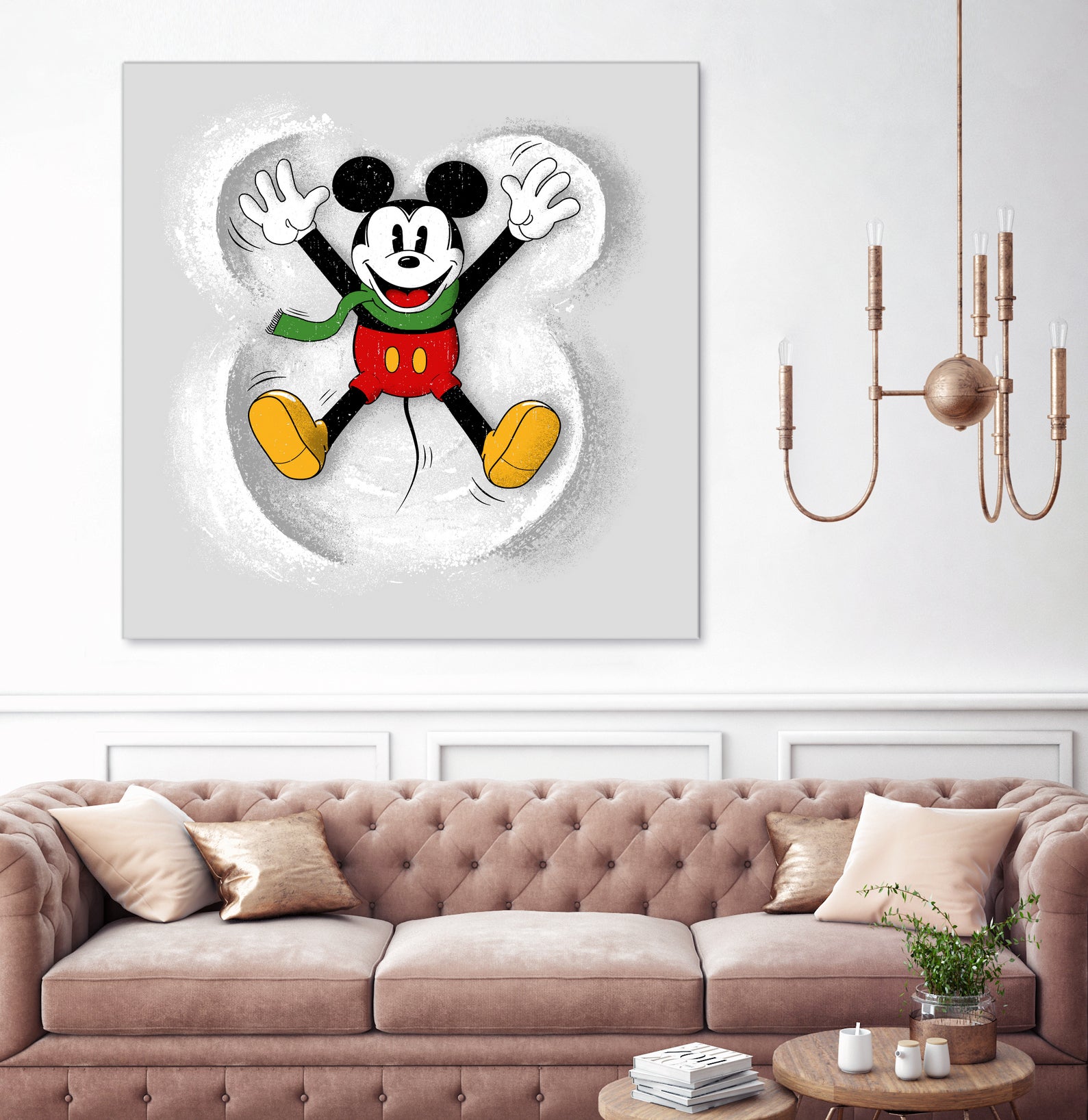 Snow Mickey by Florent Bodart on GIANT ART - digital painting