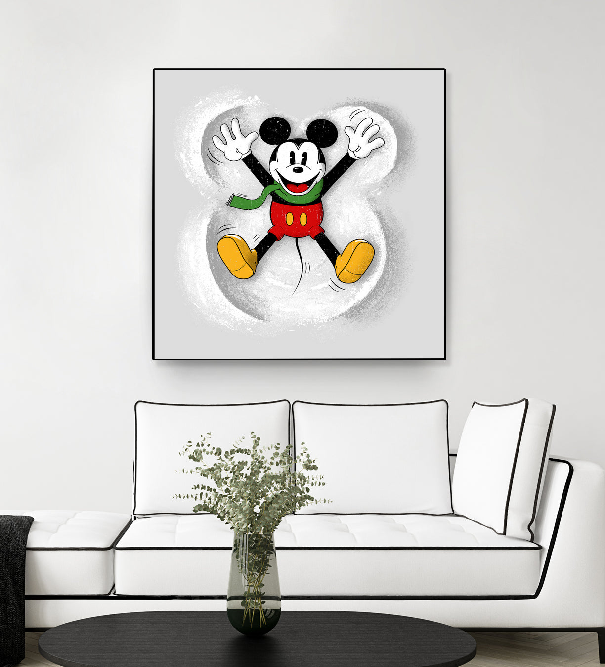 Snow Mickey by Florent Bodart on GIANT ART - digital painting