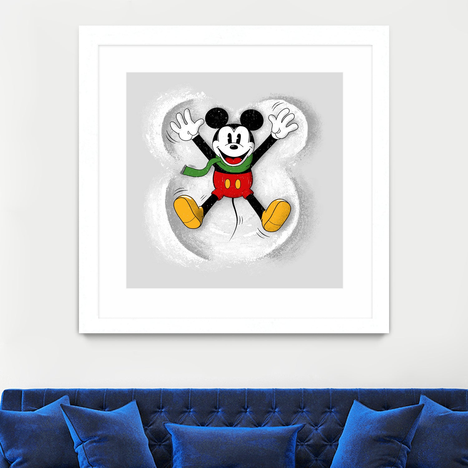 Snow Mickey by Florent Bodart on GIANT ART - digital painting