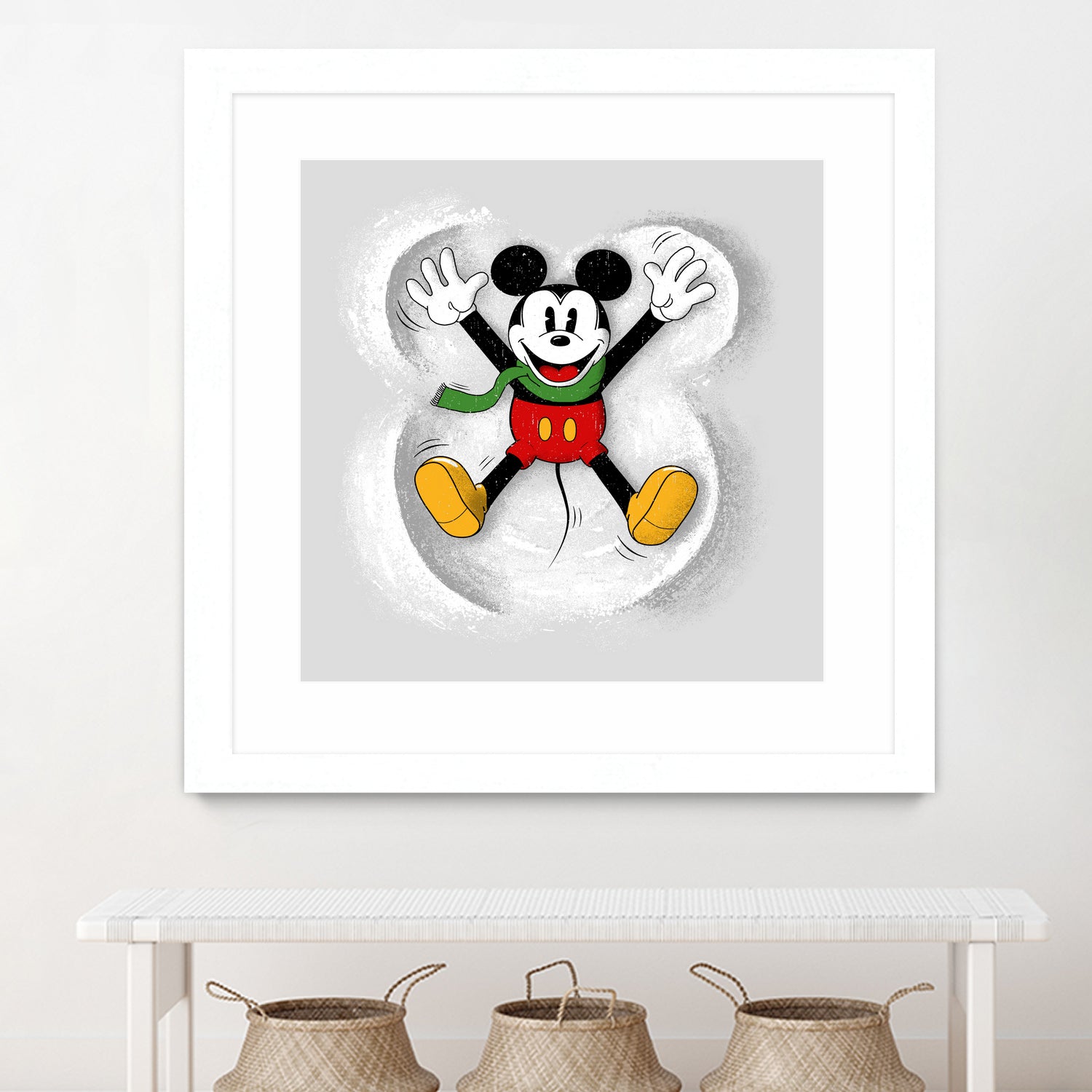 Snow Mickey by Florent Bodart on GIANT ART - digital painting