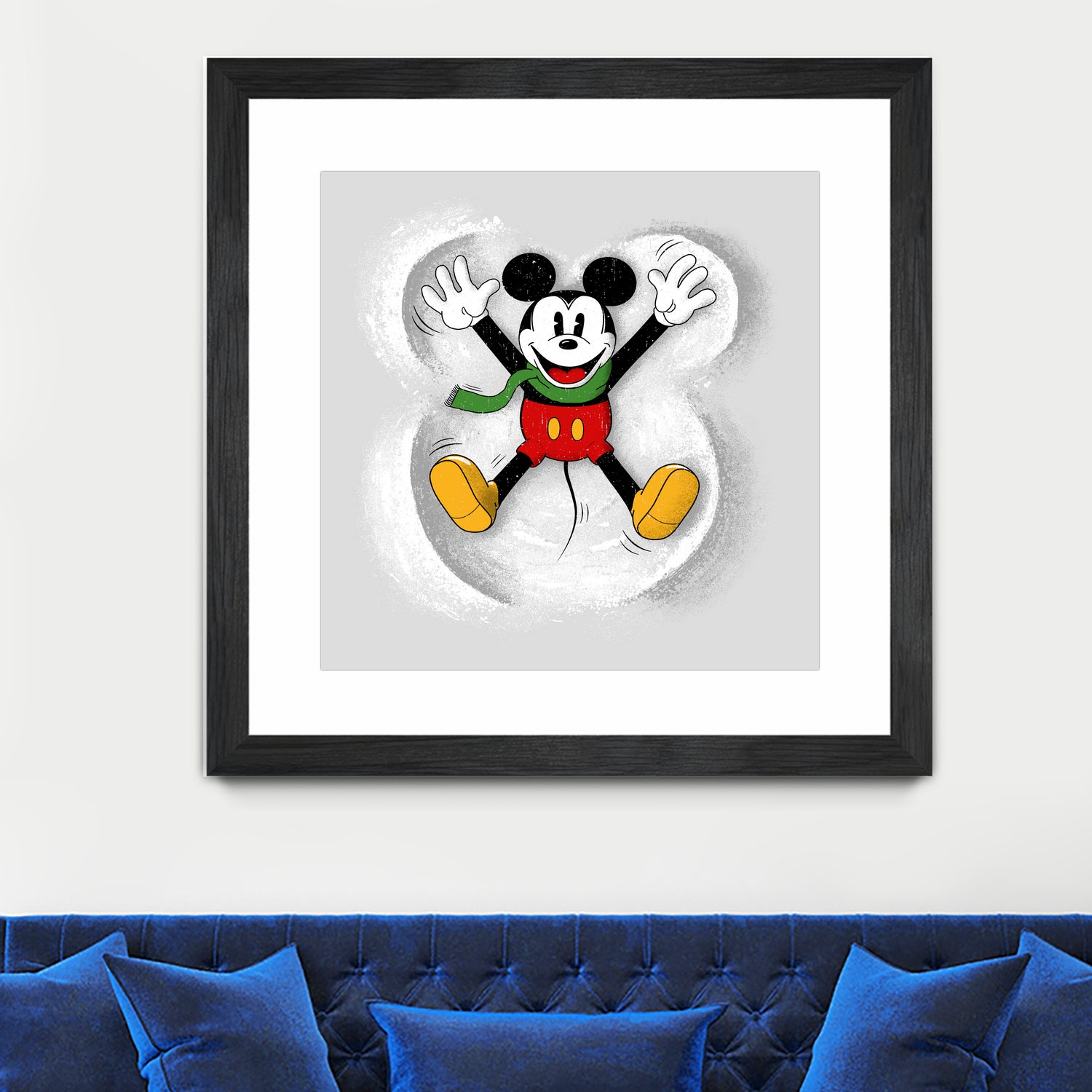 Snow Mickey by Florent Bodart on GIANT ART - digital painting